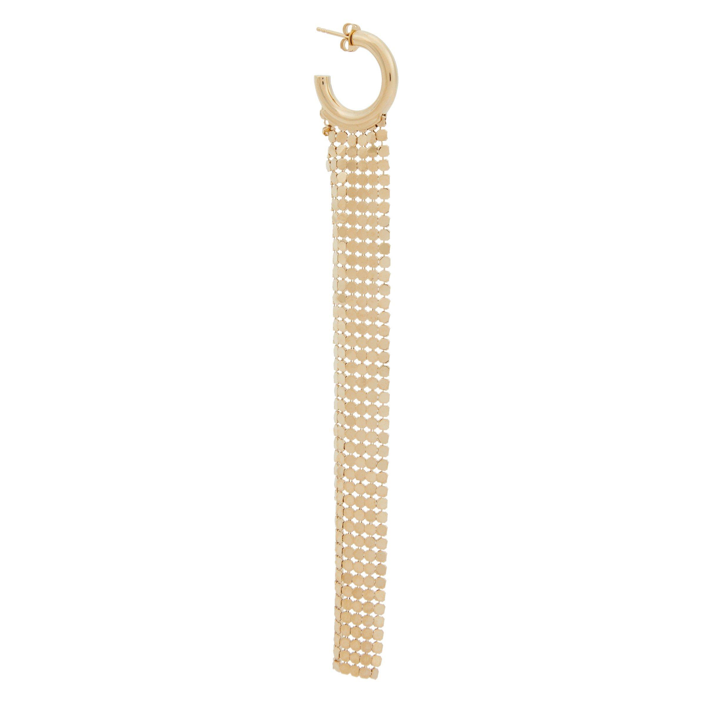 GOLD - Rabanne - PIXEL LONG HOOP - 2