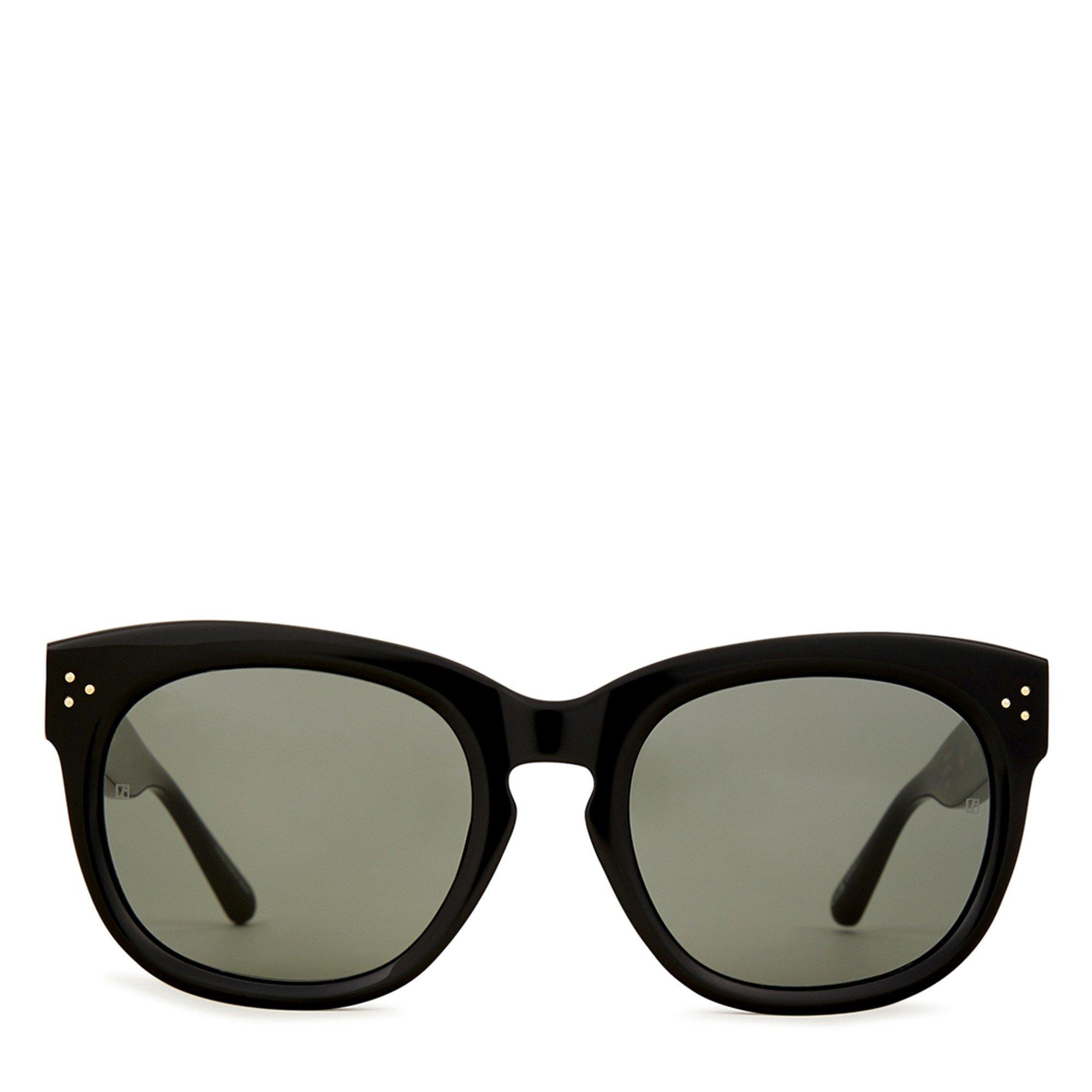 BLACK AND OTHER - Linda Farrow - Jenson Acetate Round Sunglasses - 2