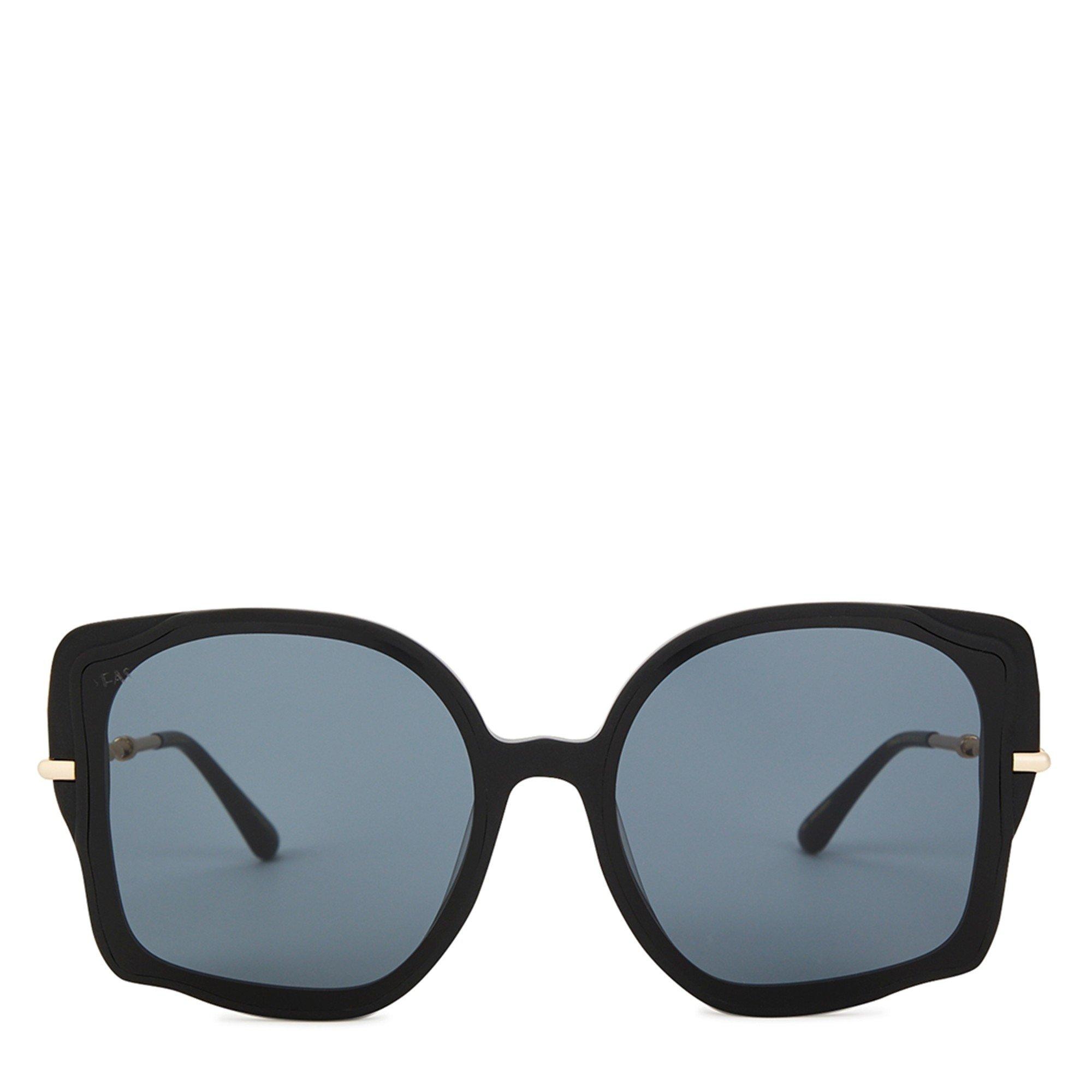 BLACK - For Arts Sake - Women's Fahrenheit Acetate Oversized Sunglasses - 2