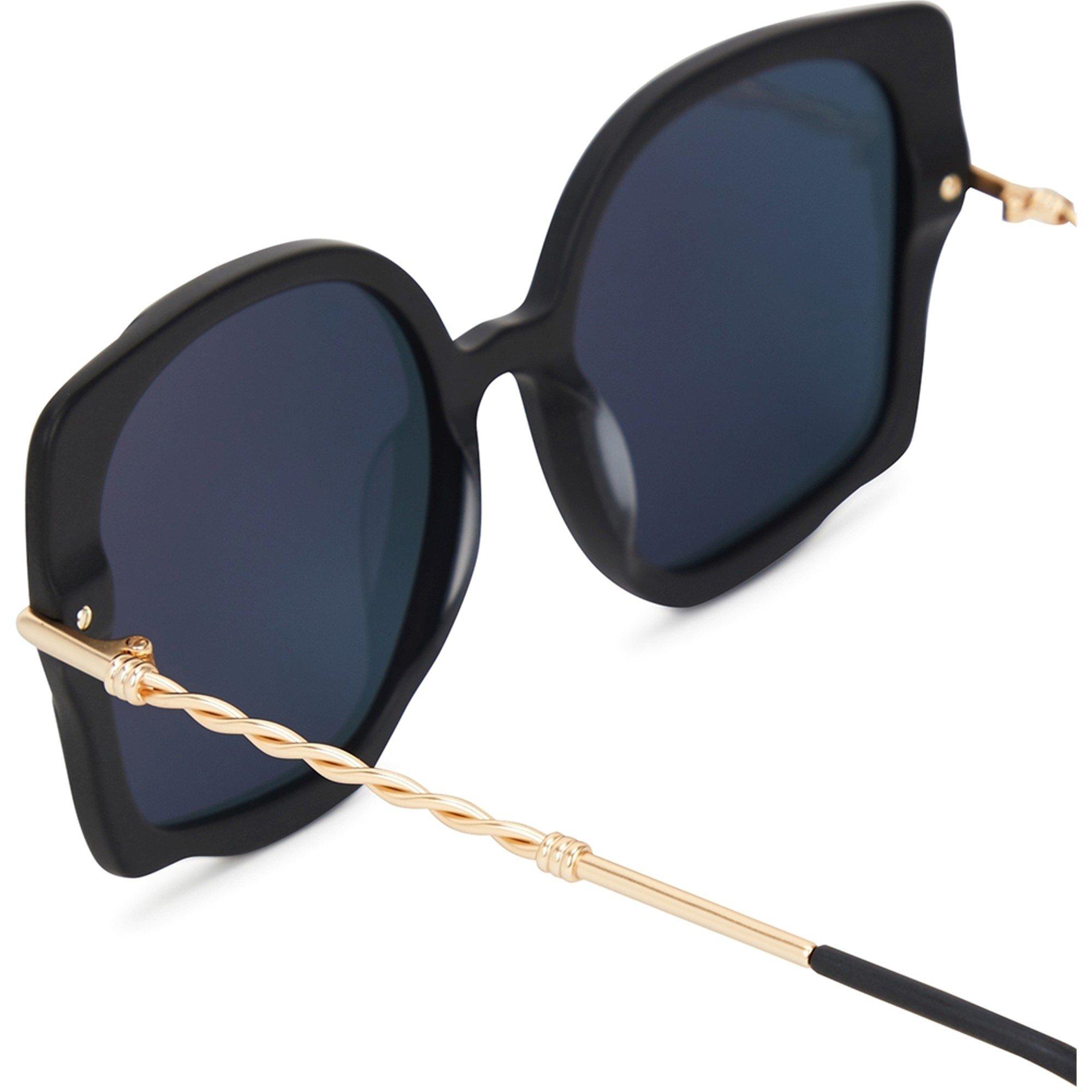 BLACK - For Arts Sake - Women's Fahrenheit Acetate Oversized Sunglasses - 3