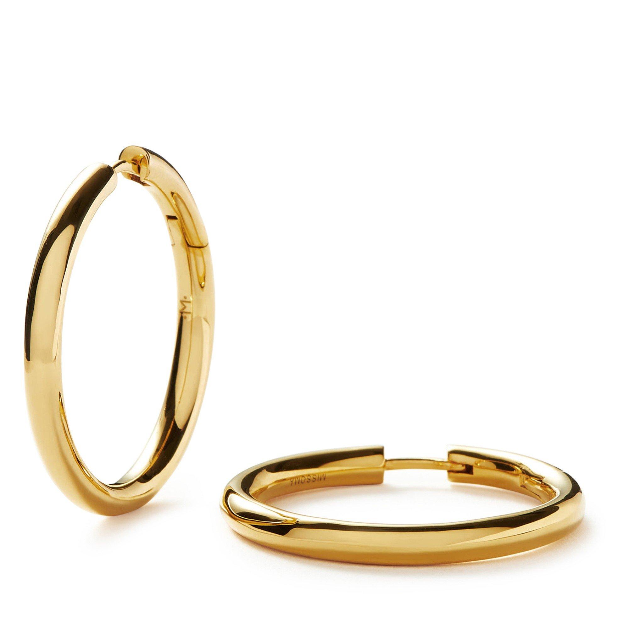 GOLD - Missoma - LARGE TUNNEL HOOPS