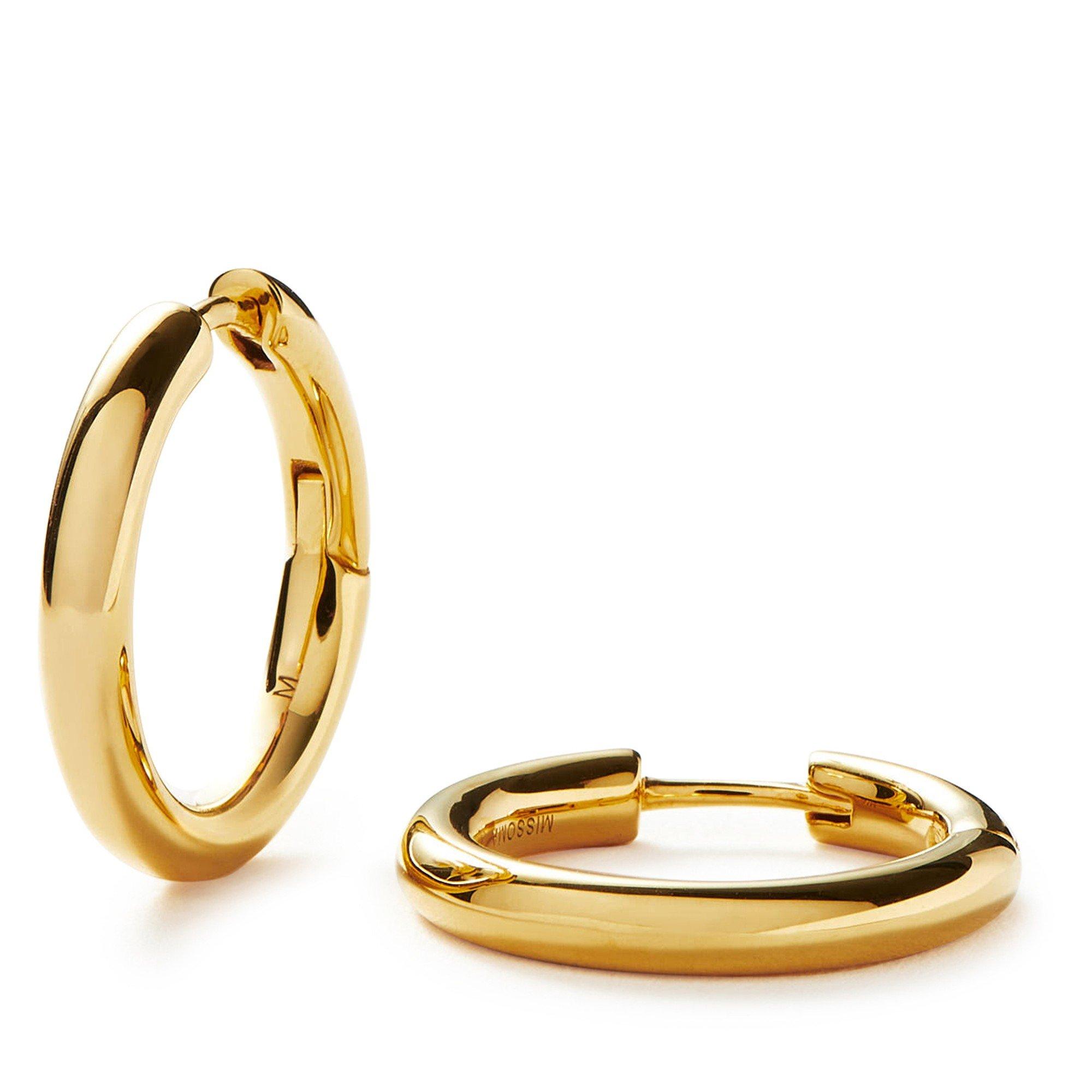 GOLD - Missoma - MEDIUM TUNNEL HOOPS