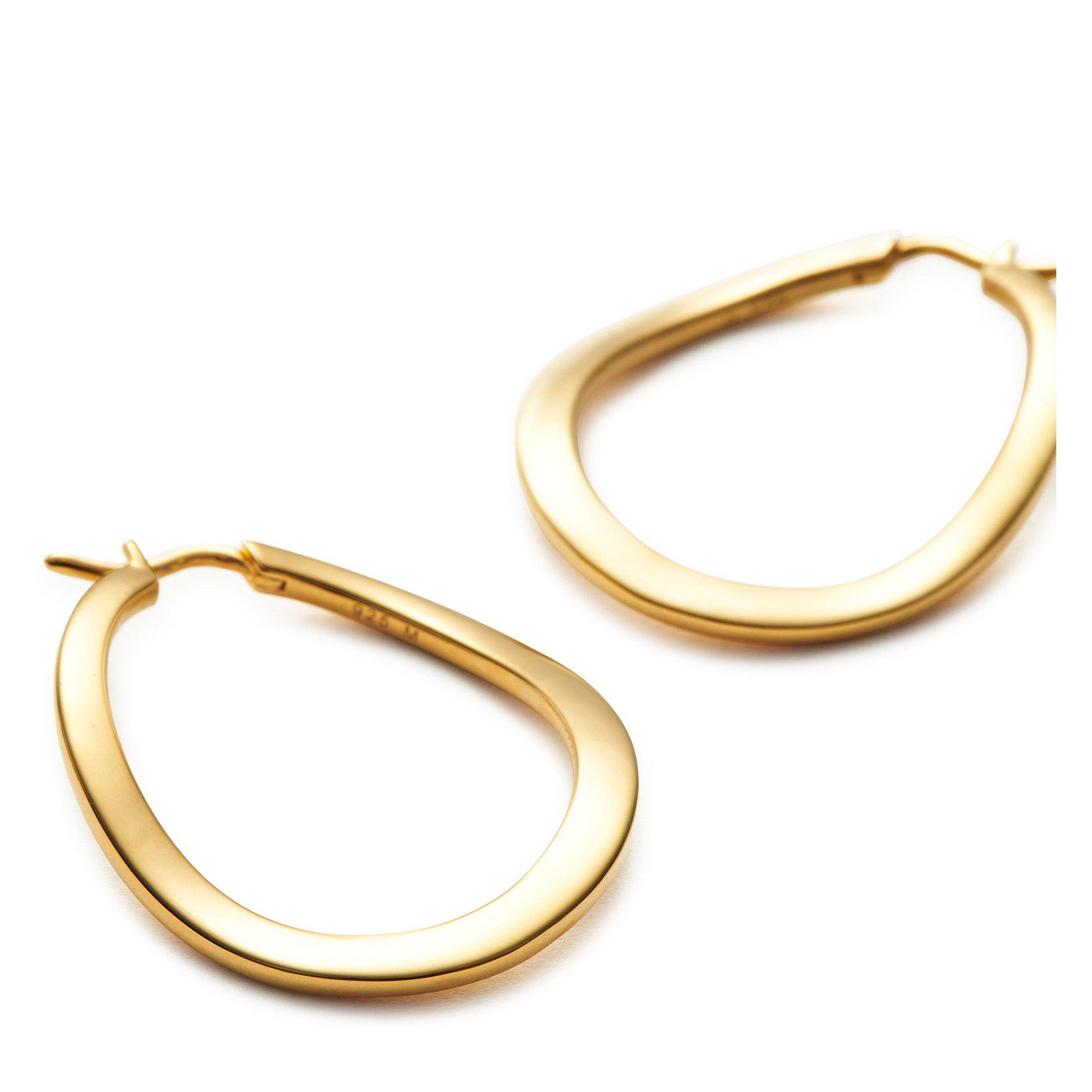 GOLD - Missoma - MEIDUM WAVED HOOPS09 - 2