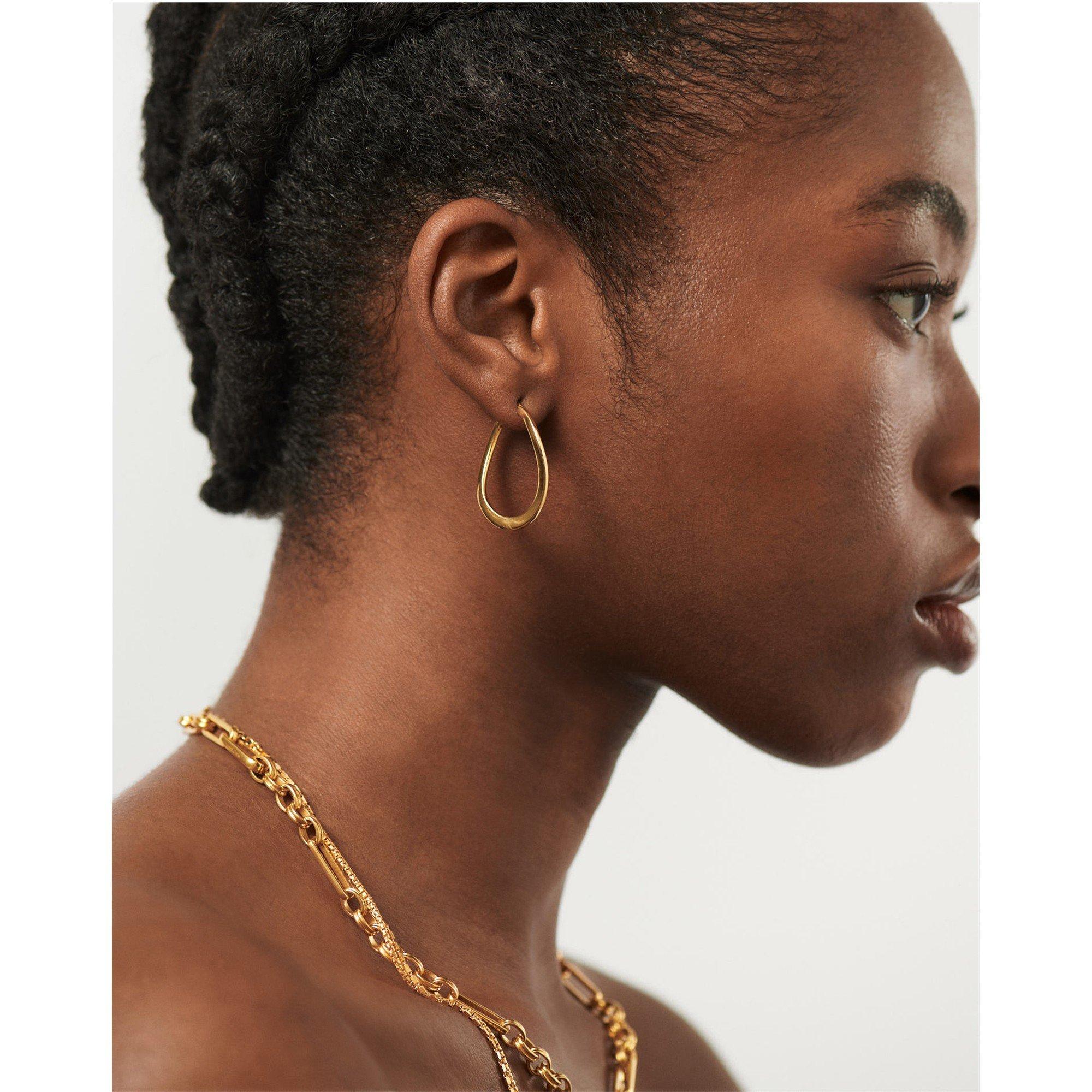 GOLD - Missoma - MEIDUM WAVED HOOPS09 - 4