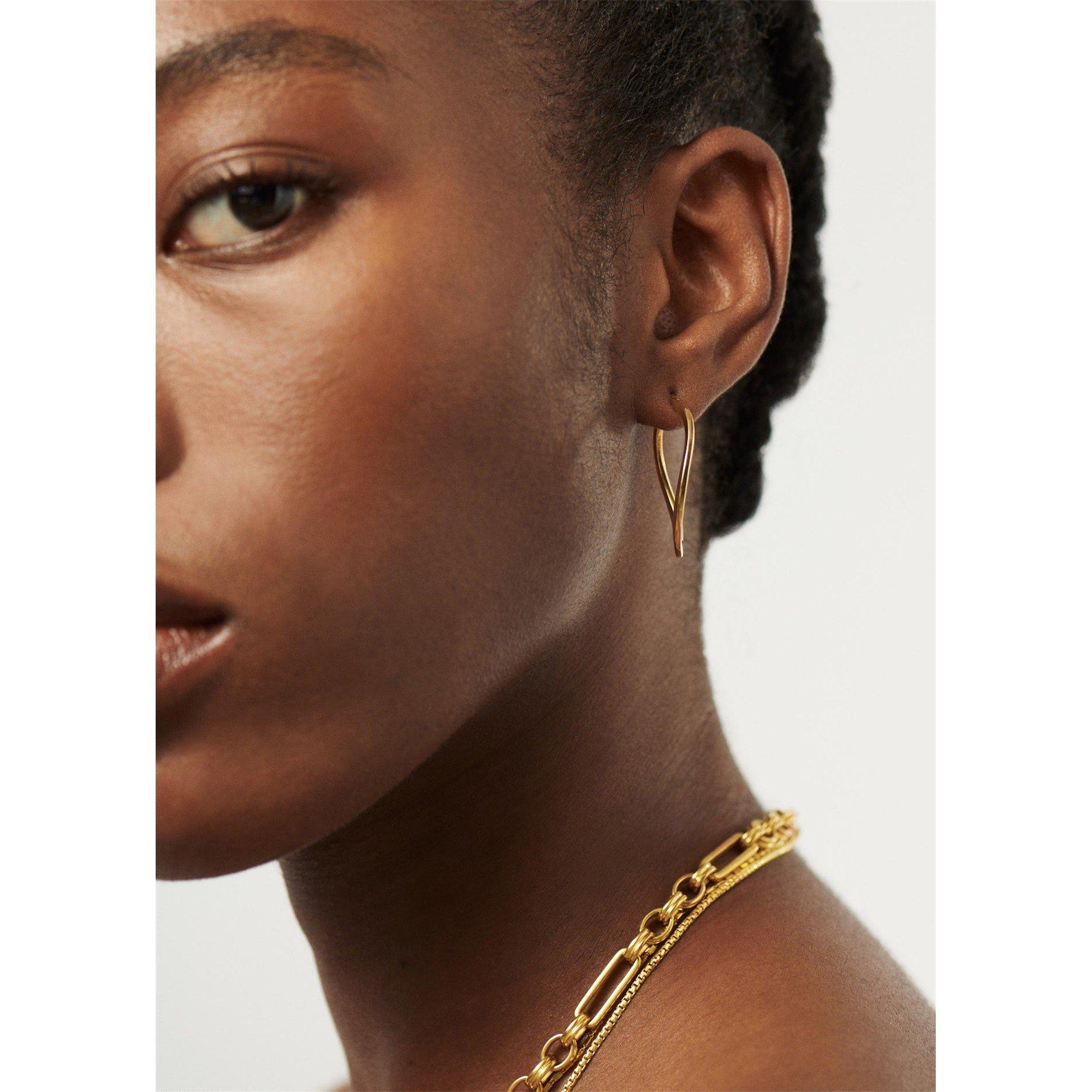 GOLD - Missoma - MEIDUM WAVED HOOPS09 - 5