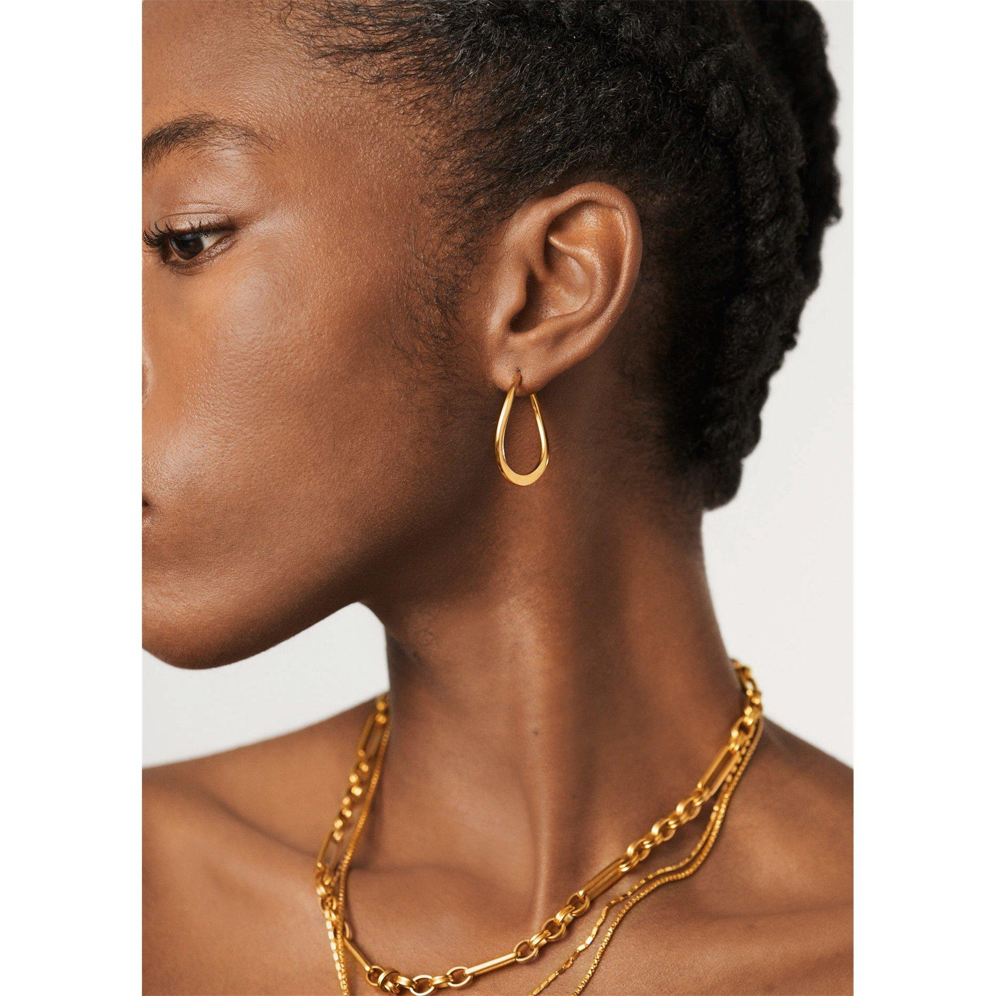 GOLD - Missoma - MEIDUM WAVED HOOPS09 - 6