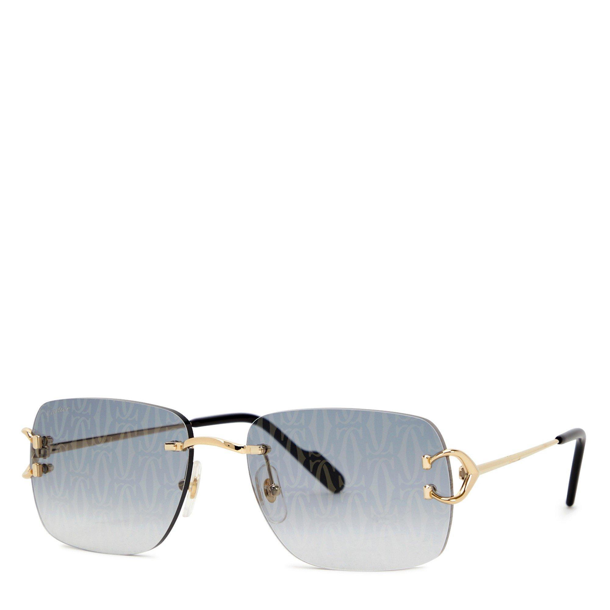 GOLD - Cartier - CAR M RIMLESS RECTANGLE SG - 1