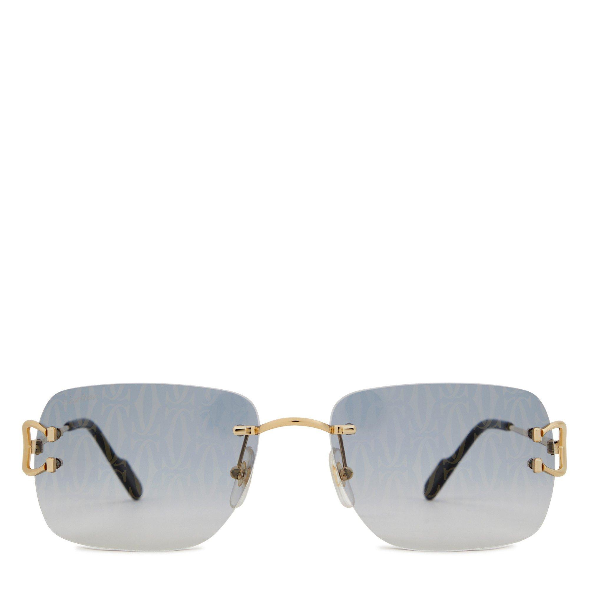 GOLD - Cartier - CAR M RIMLESS RECTANGLE SG - 2