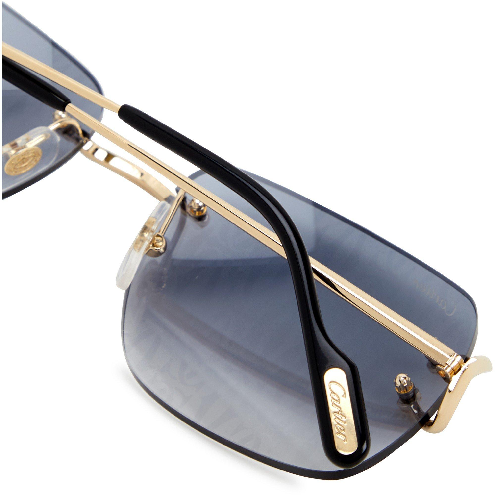GOLD - Cartier - CAR M RIMLESS RECTANGLE SG - 3