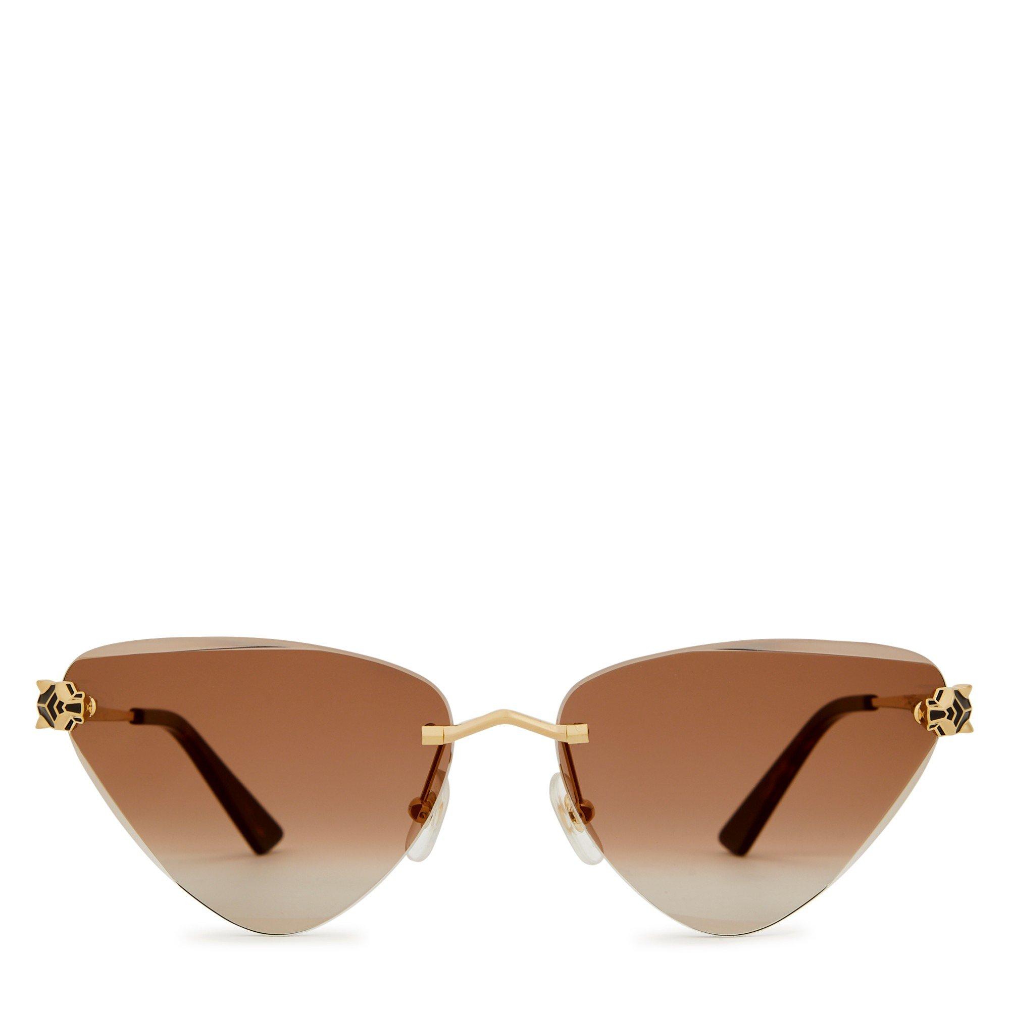 GOLD - Cartier - CAR F RIMLESS CAT EYE SG - 2