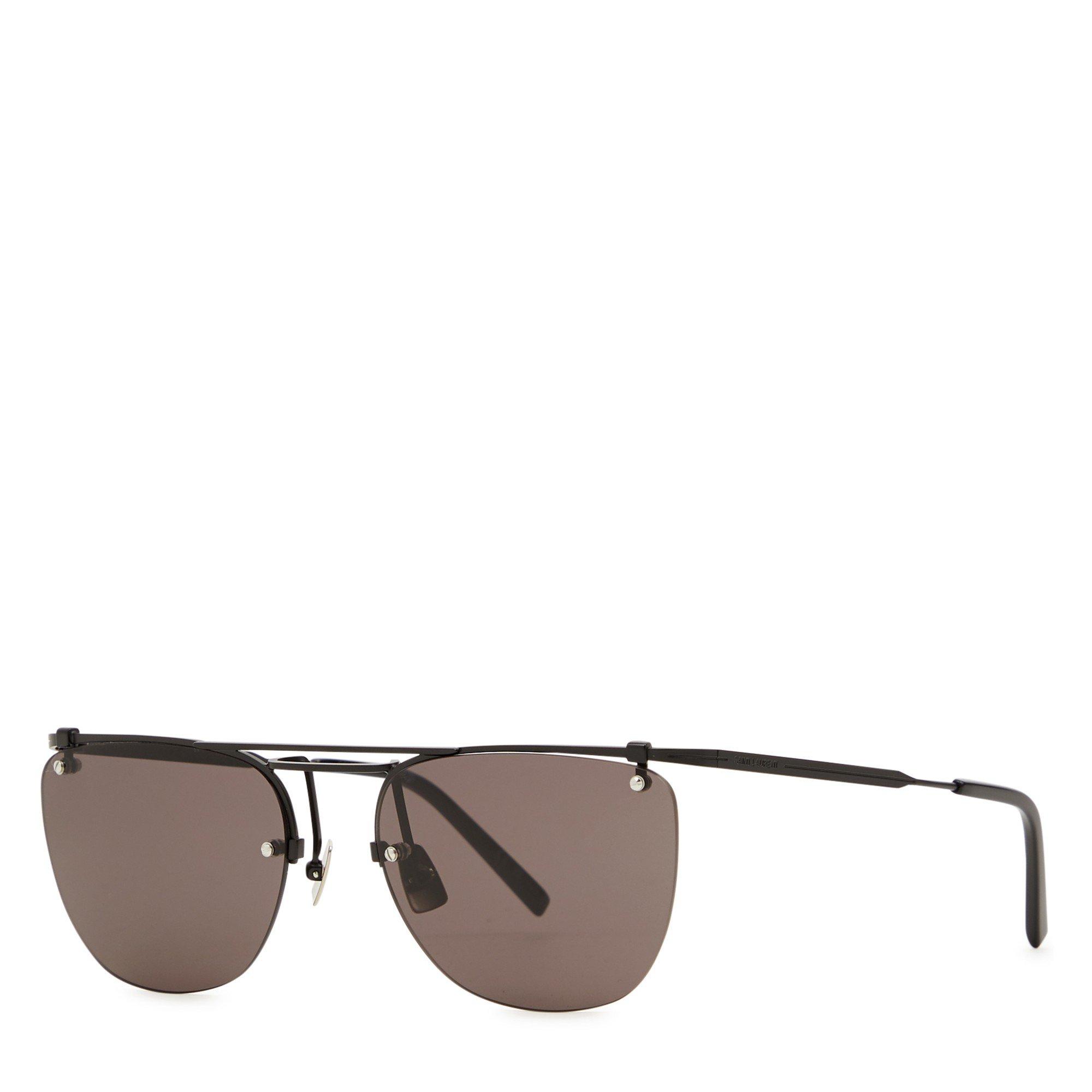 BLACK - Saint Laurent - SL M RIMLESS SG