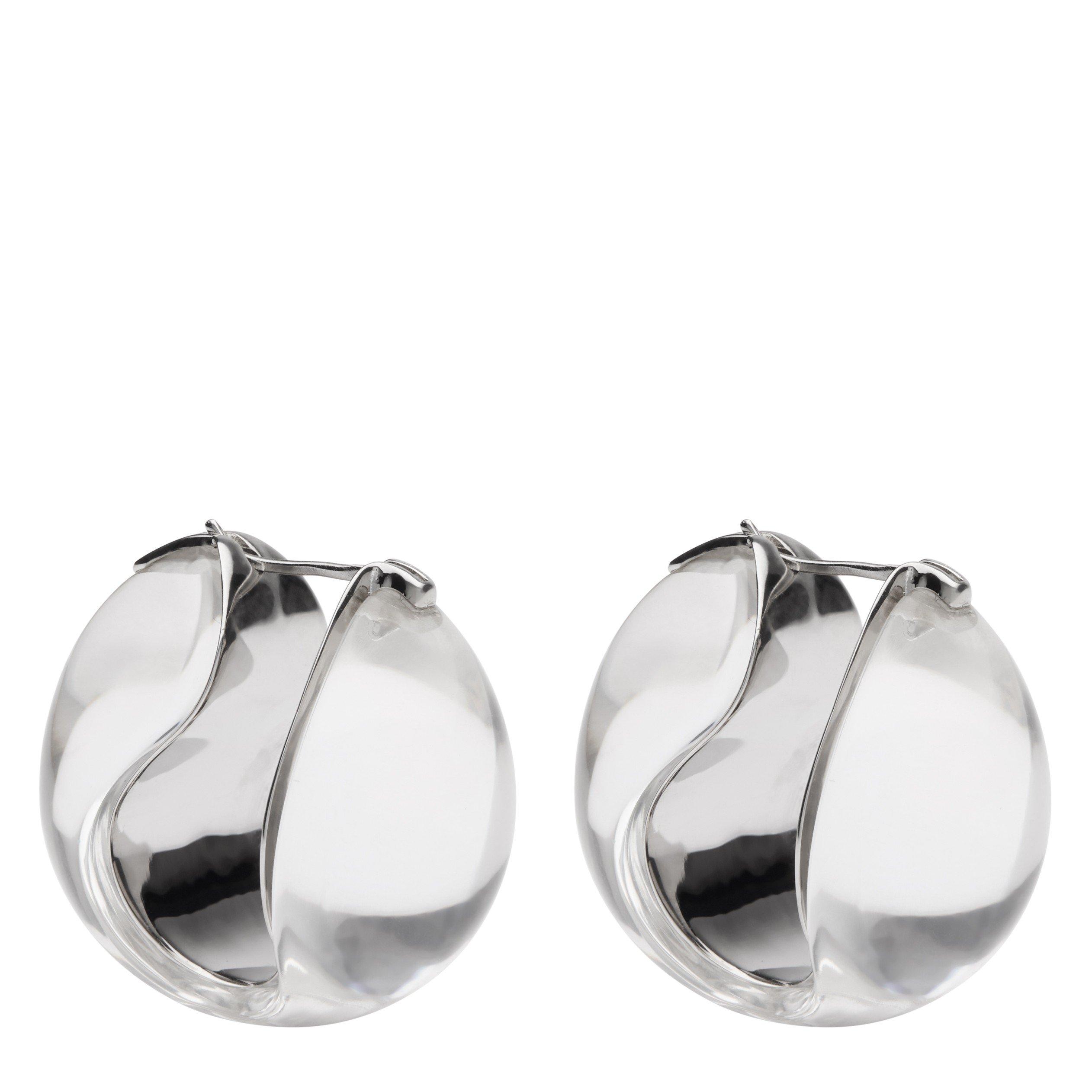 SILVER - Coperni - LOGO EARRINGS