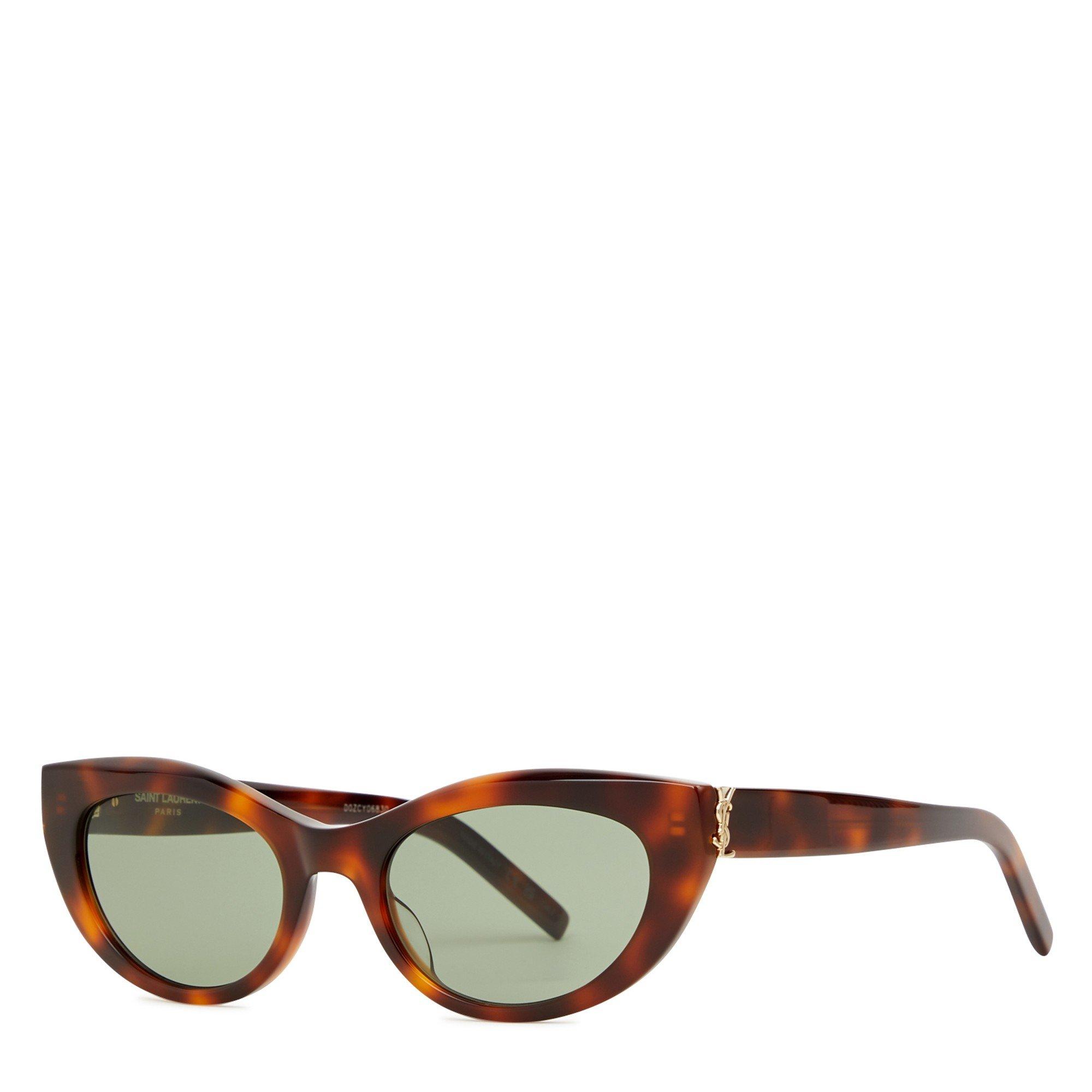BROWN AND OTHER - Saint Laurent - SL F CAT EYE ACETATE SG - 1
