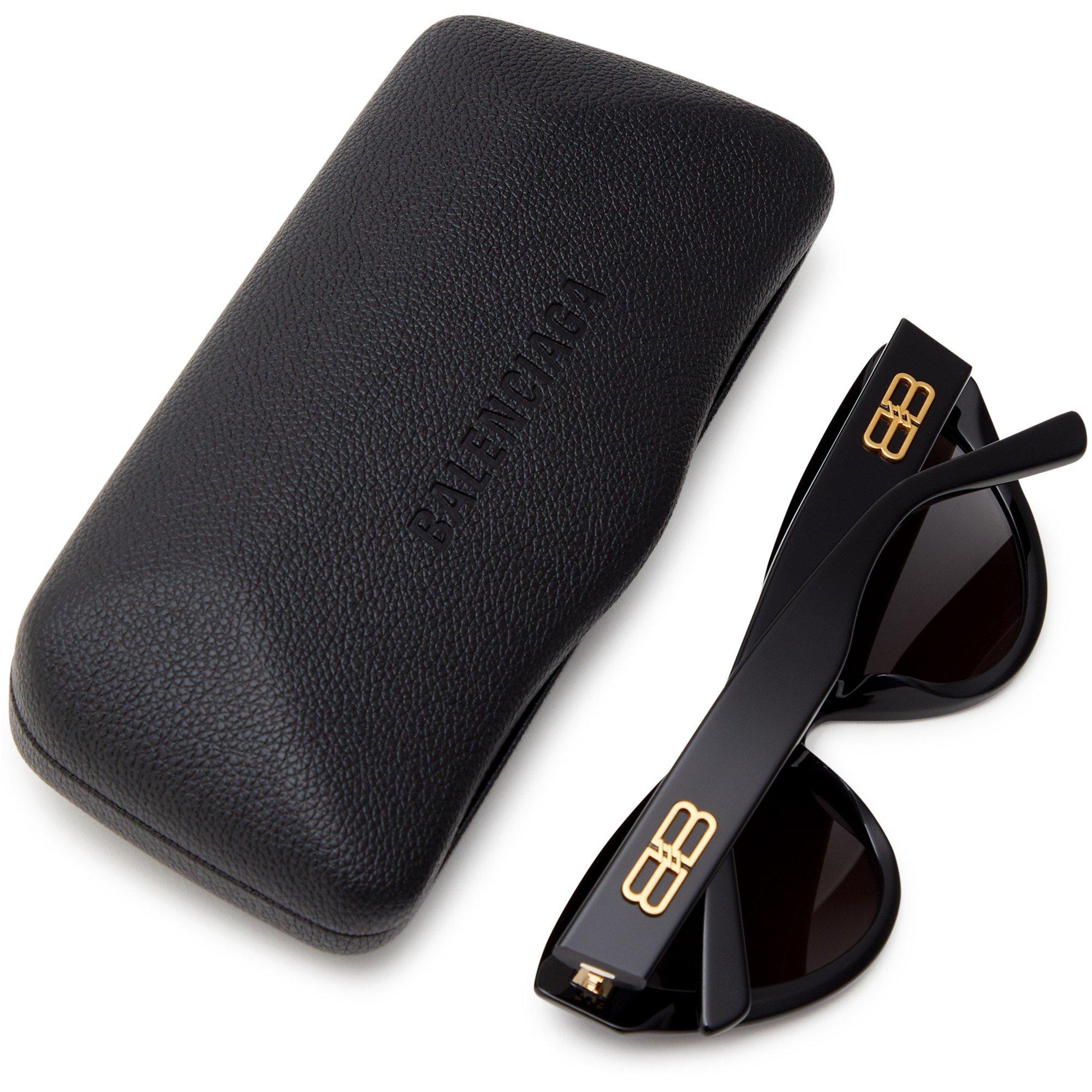 BLACK - Balenciaga - Women's Acetate Cat-Eye Sunglasses - 4
