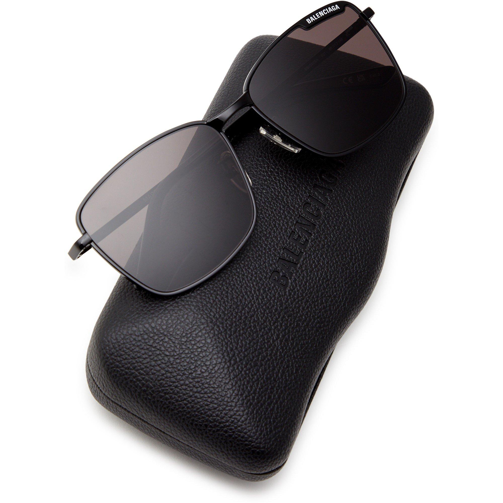 BLACK - Balenciaga - Rectangular Wayfarer Sunglasses - 3