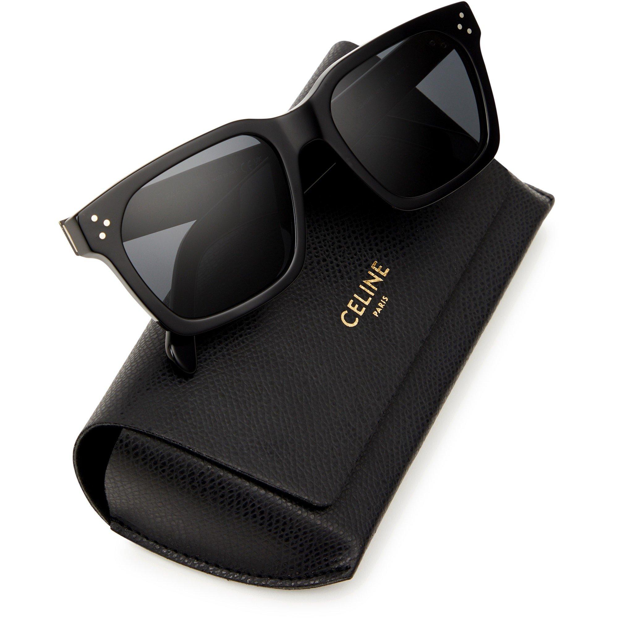BLACK - Celine - CEL U RECTANGLE ACETATE SG - 4