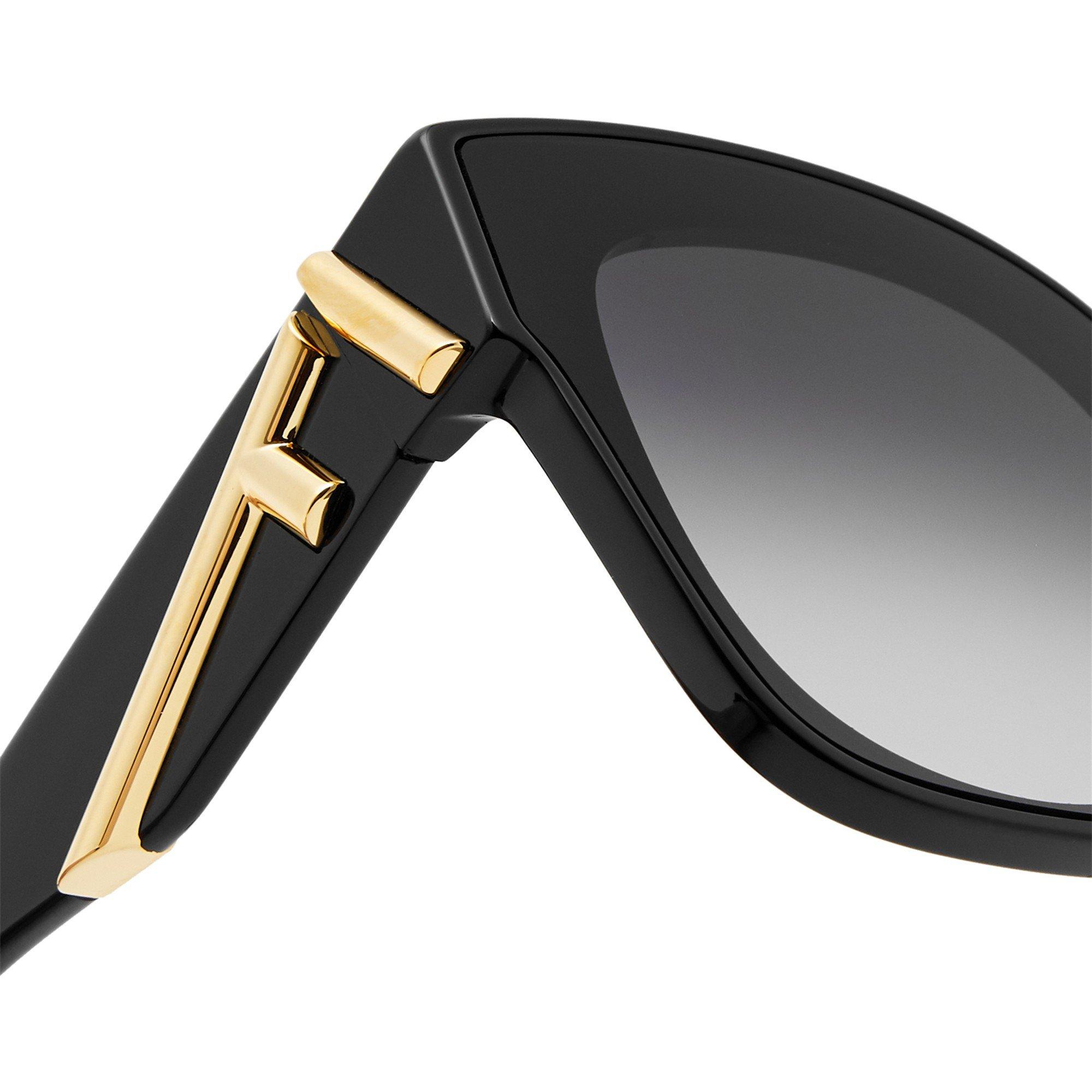BLACK AND OTHER - Fendi - FEN F F SQUARE ACETATE SG - 3