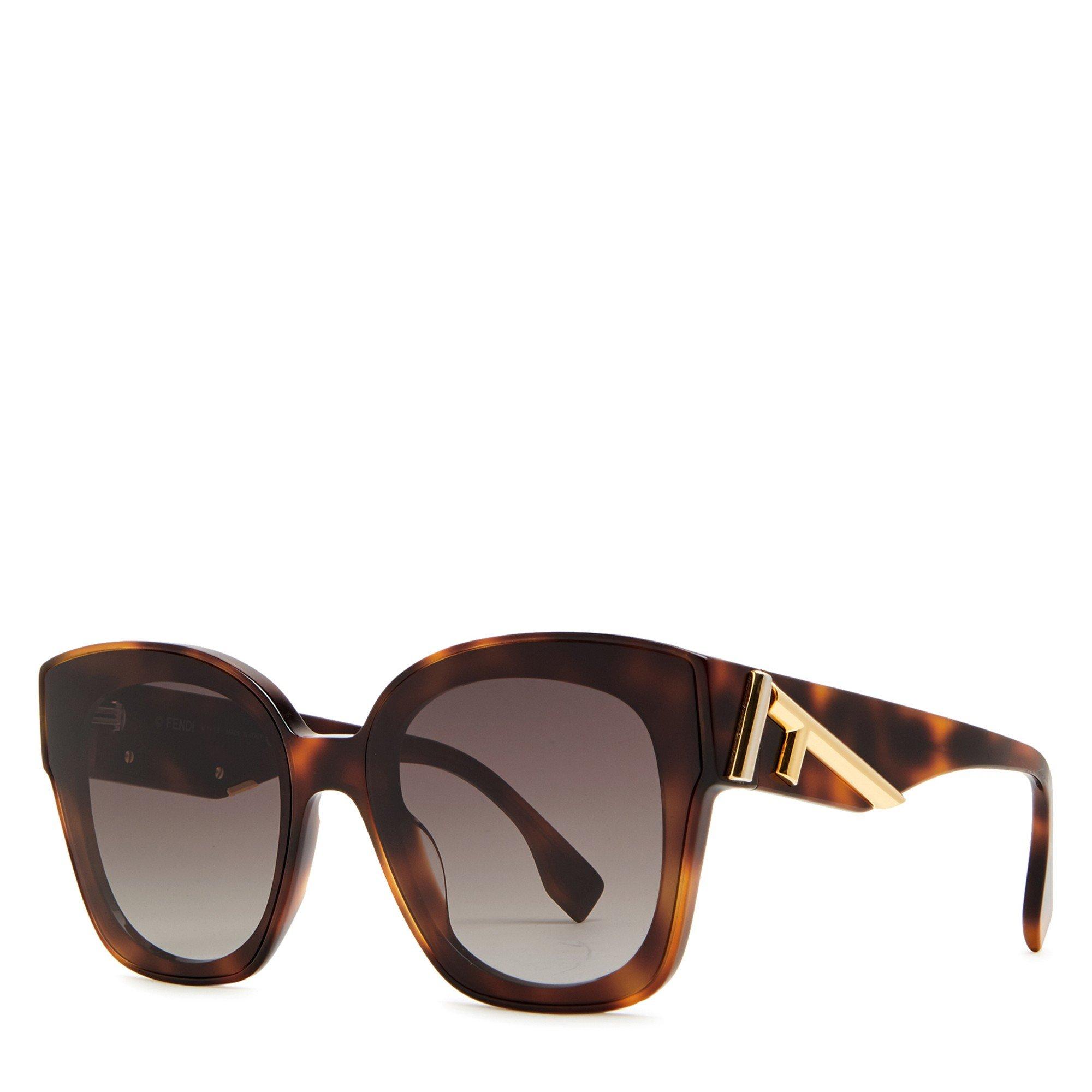 BROWN AND OTHER - Fendi - FEN F F SQUARE ACETATE SG - 1