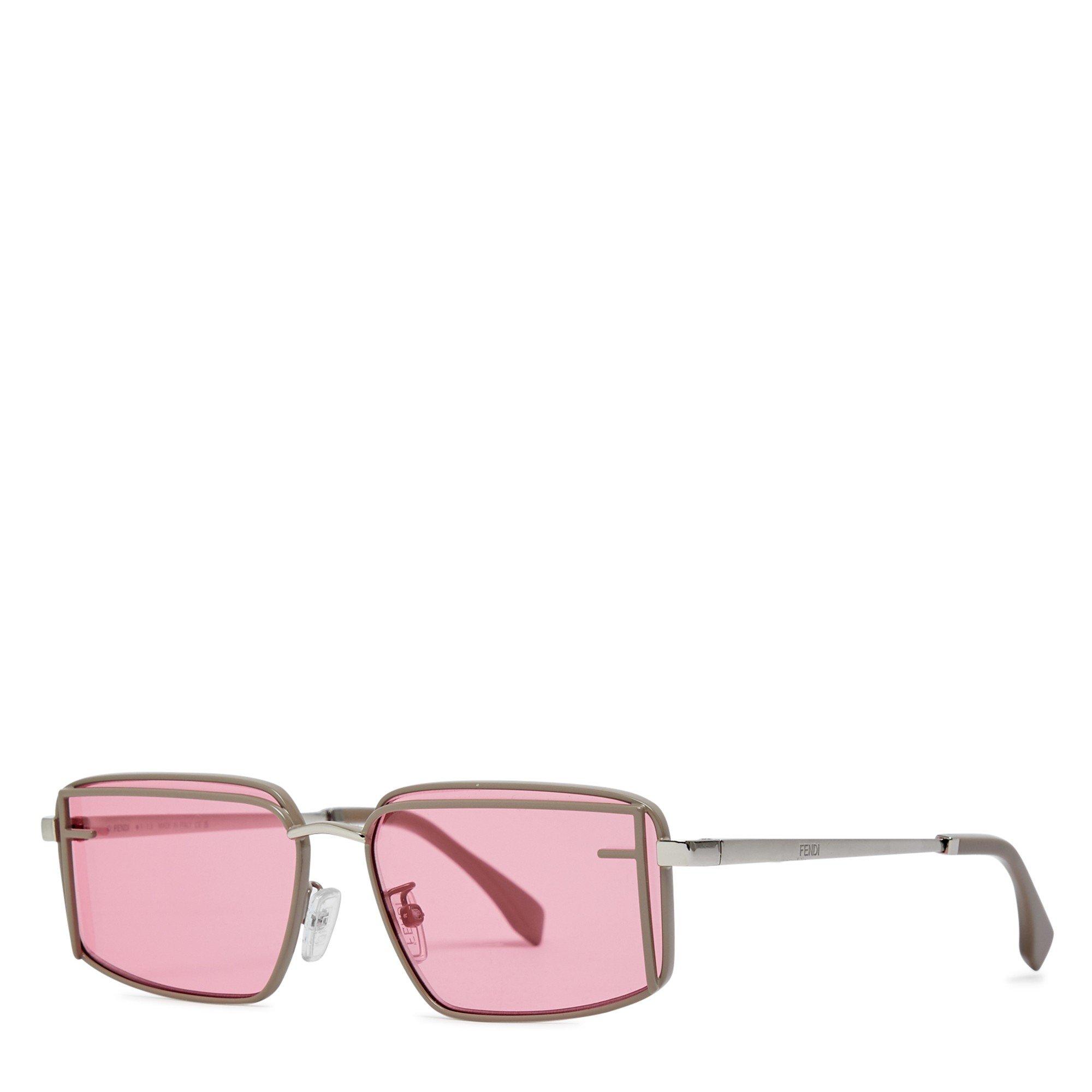 BROWN AND OTHER - Fendi - FEN F METAL RECTANGLE SG - 1