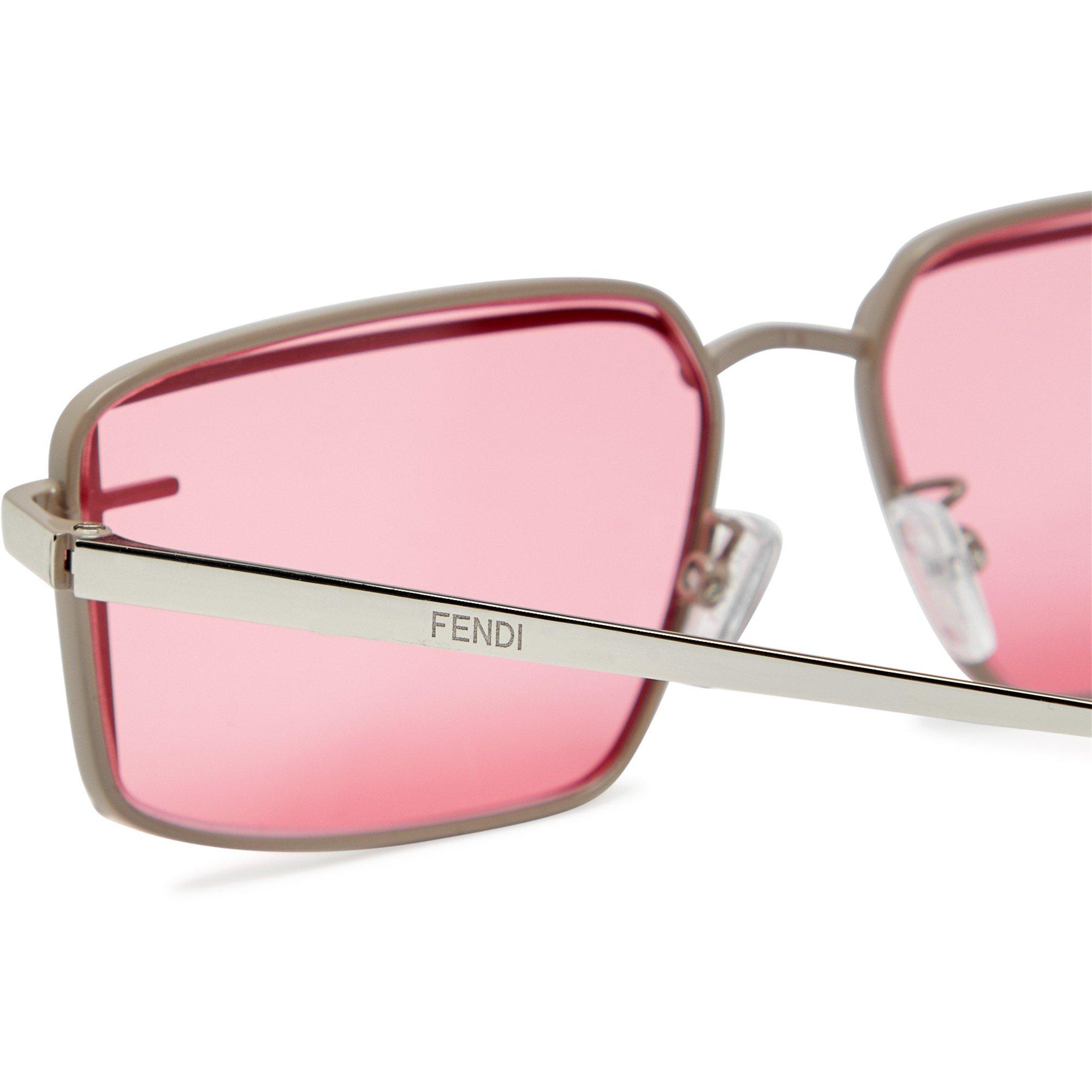 BROWN AND OTHER - Fendi - FEN F METAL RECTANGLE SG - 3