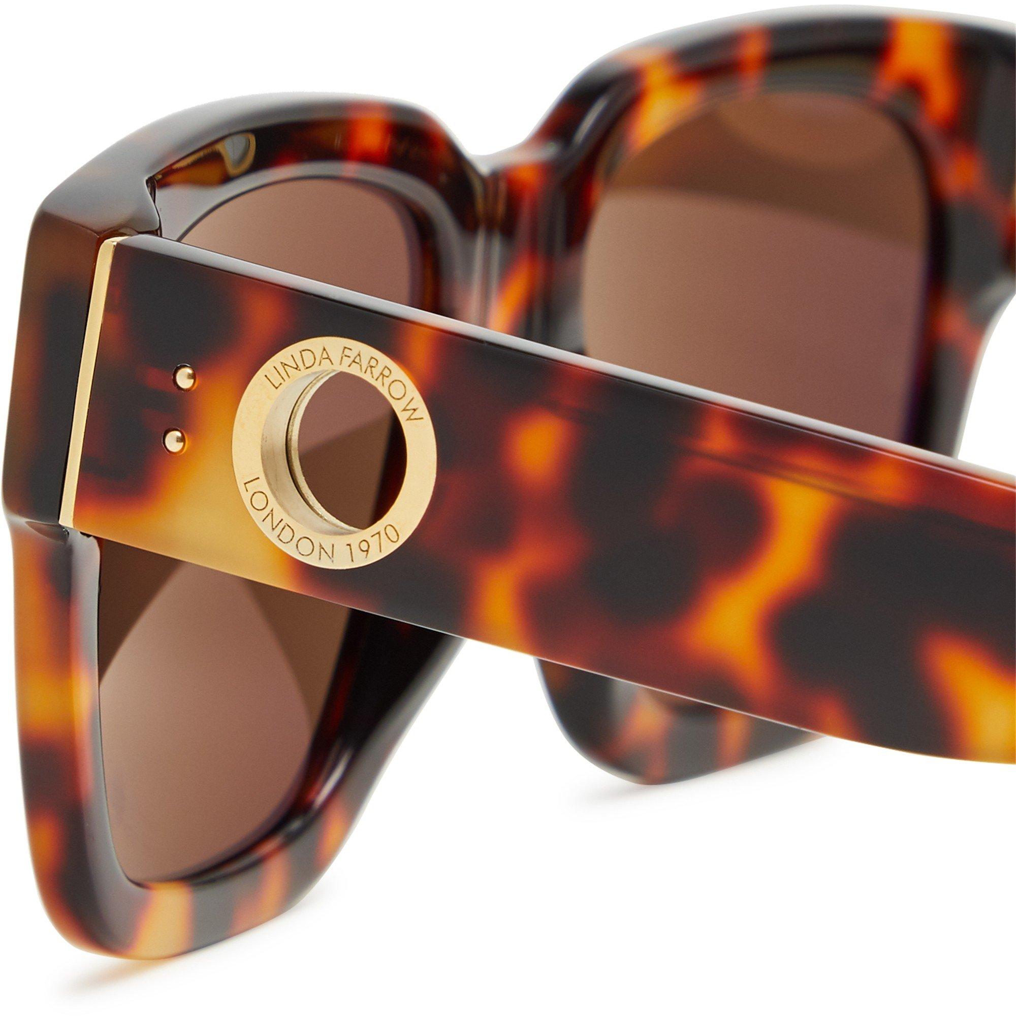 BROWN AND OTHER - Linda Farrow - AMBER F T-SHELL YELLOW GOLD BR - 3