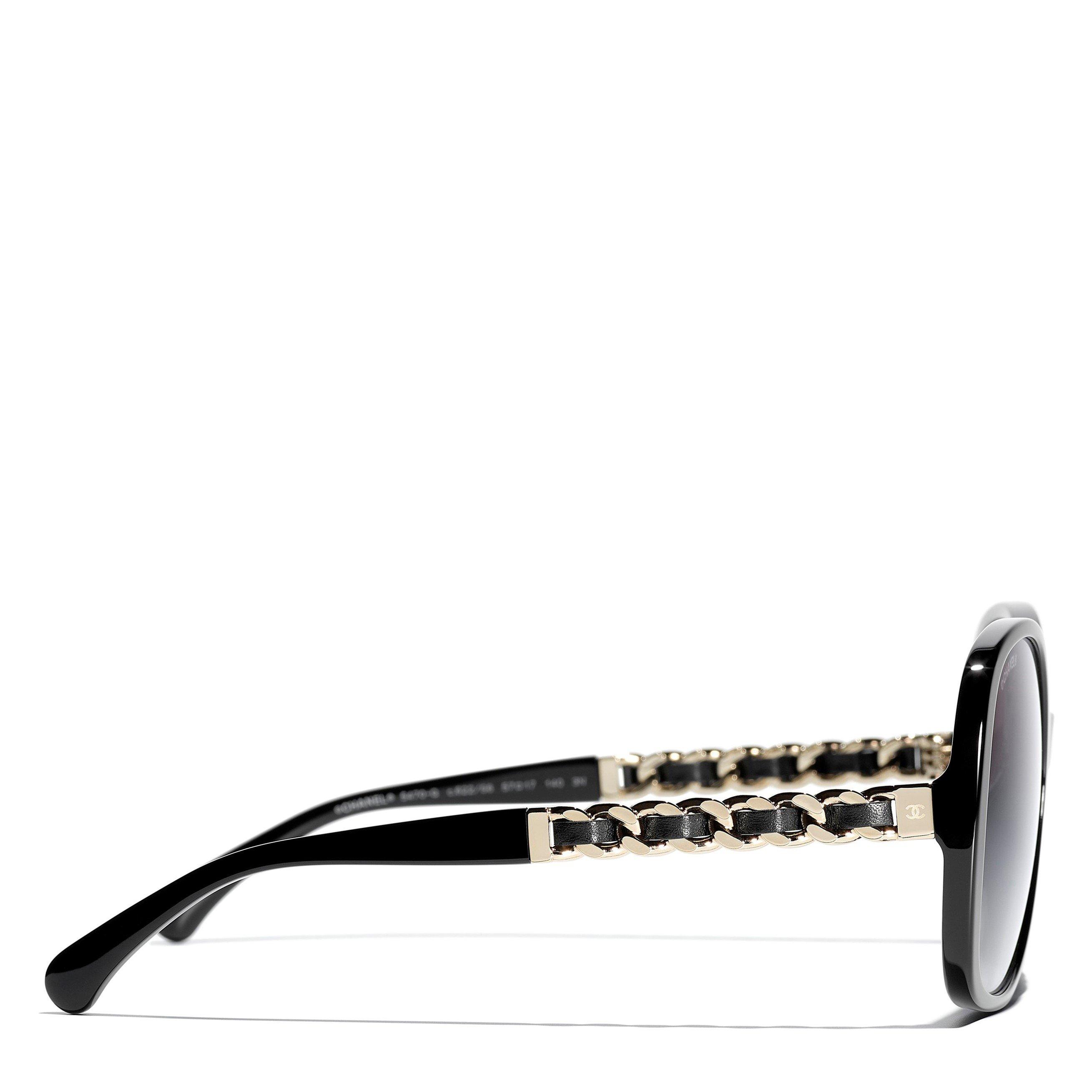 BLACK AND GREY - CHANEL - CHANEL F BUTTERFLY ACETATE SG - 3