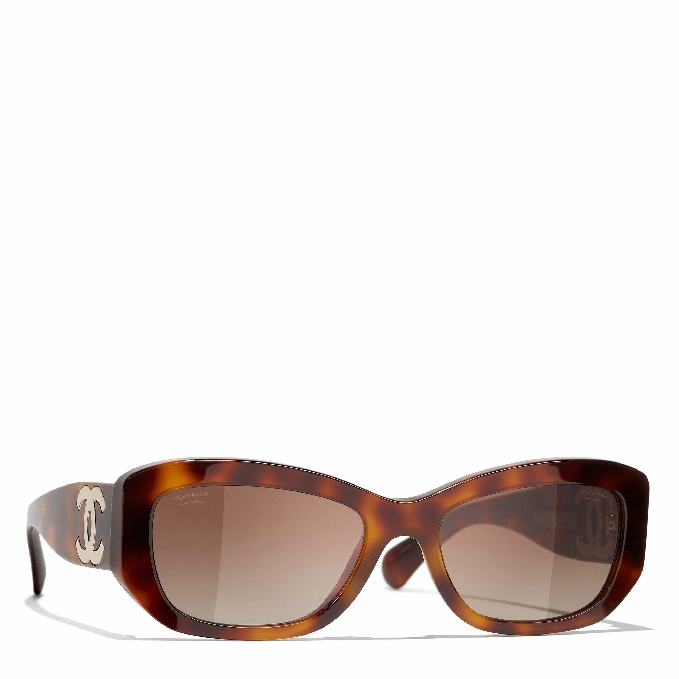 BROWN HAVANA - CHANEL - CHANEL F RECTANGLE ACETATE SG