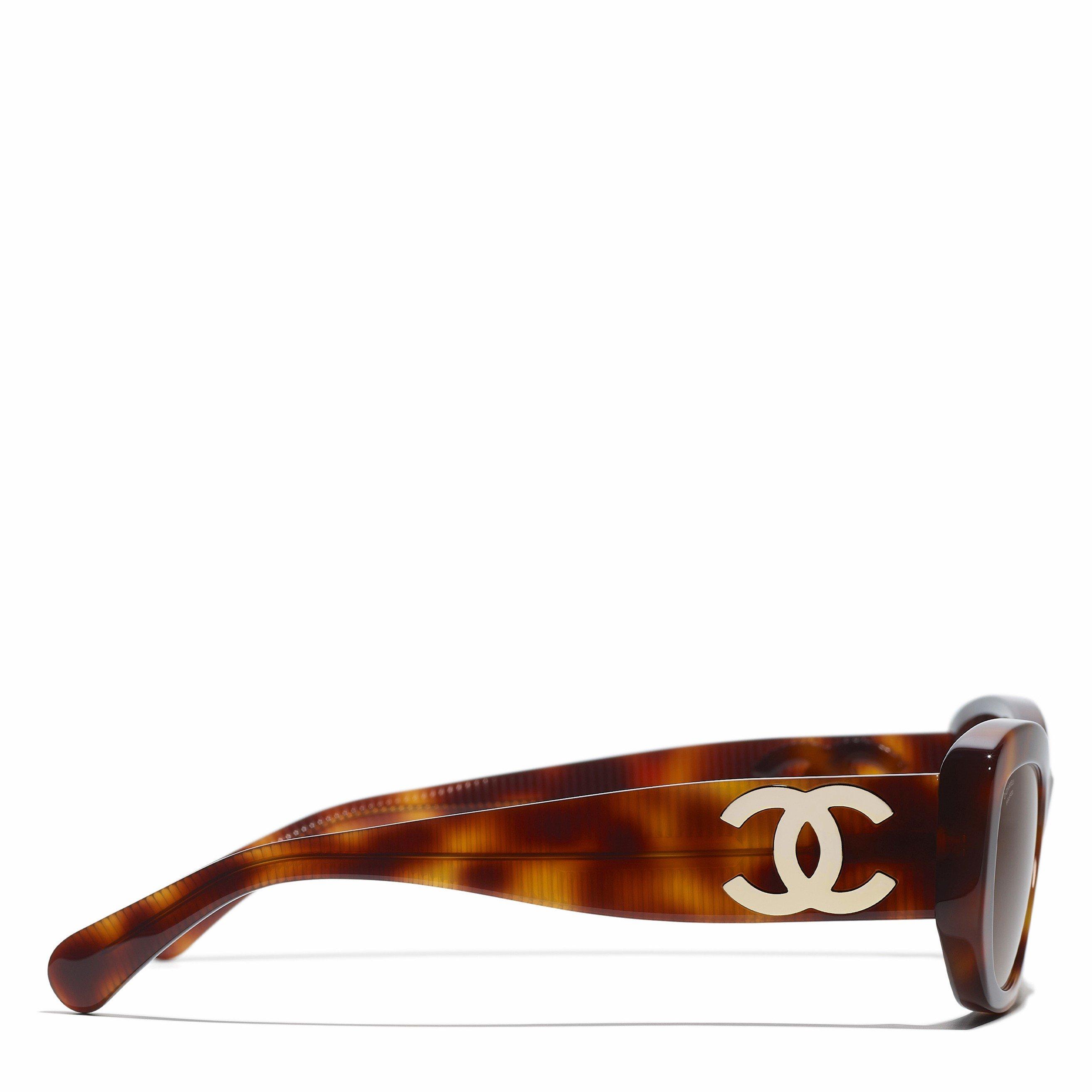 BROWN HAVANA - CHANEL - CHANEL F RECTANGLE ACETATE SG - 3