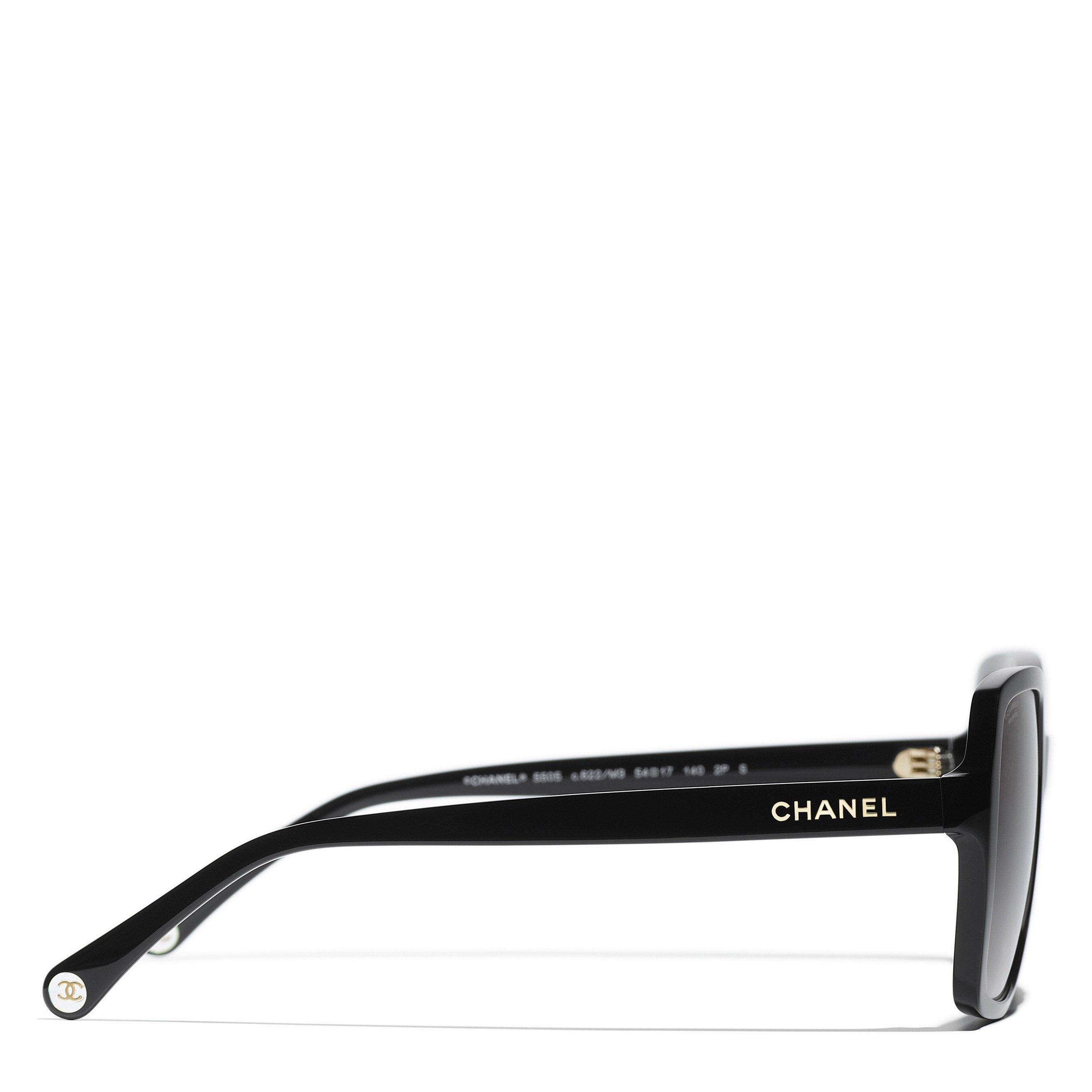 BLACK AND GREY - CHANEL - CHANEL F ACETATE SQUARE SG - 3