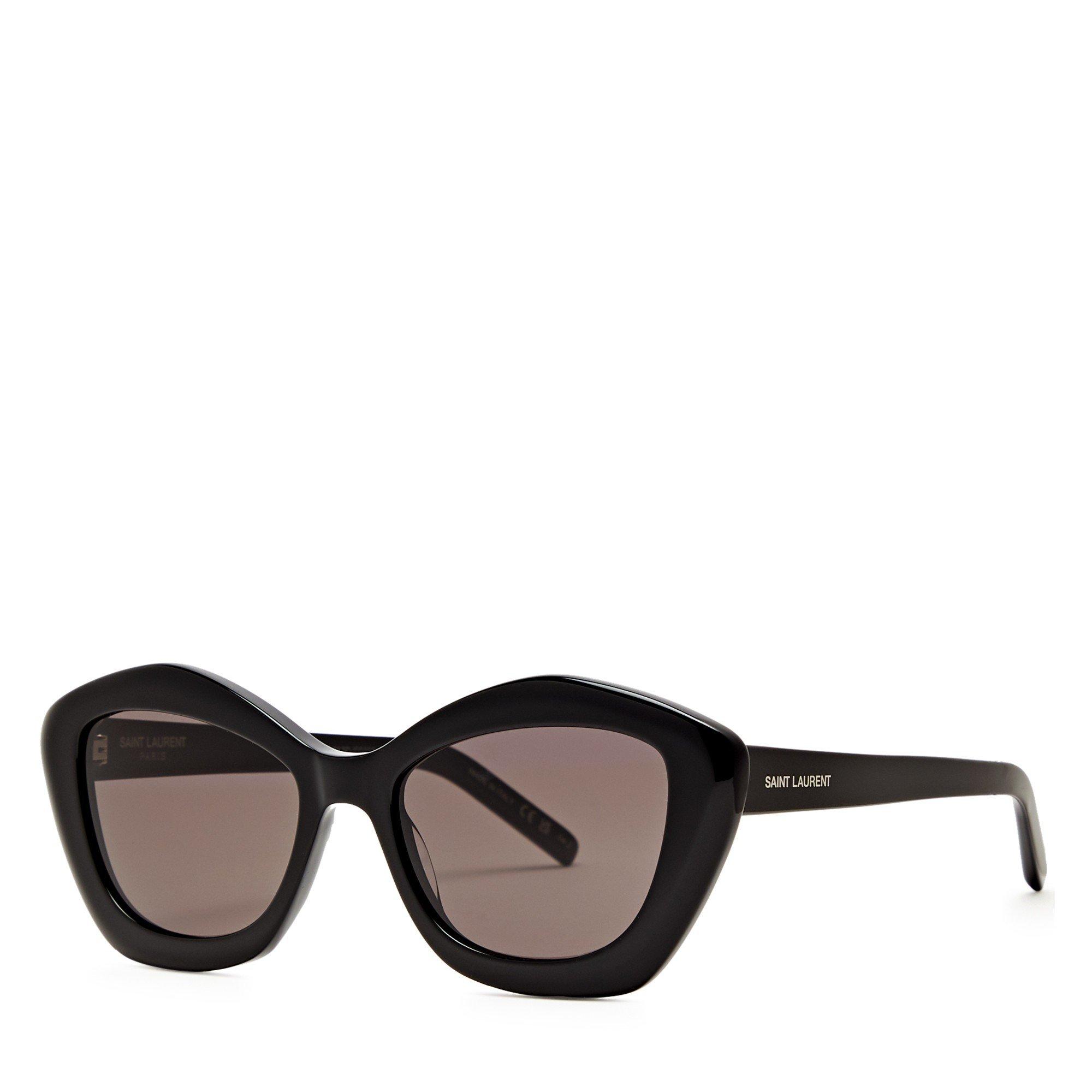 BLACK - Saint Laurent - SL F CAT EYE ACETATE SG