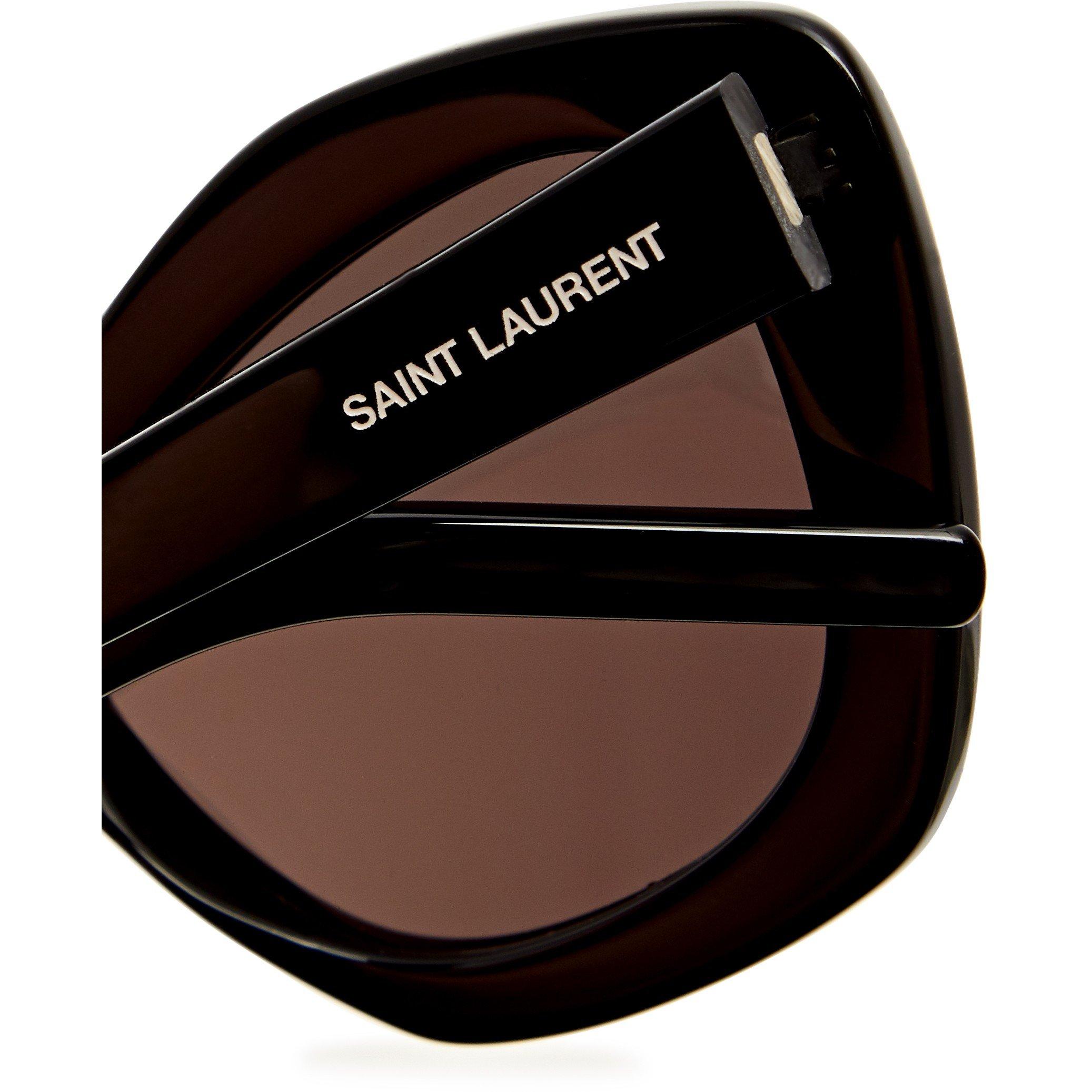 BLACK - Saint Laurent - SL F CAT EYE ACETATE SG09 - 3