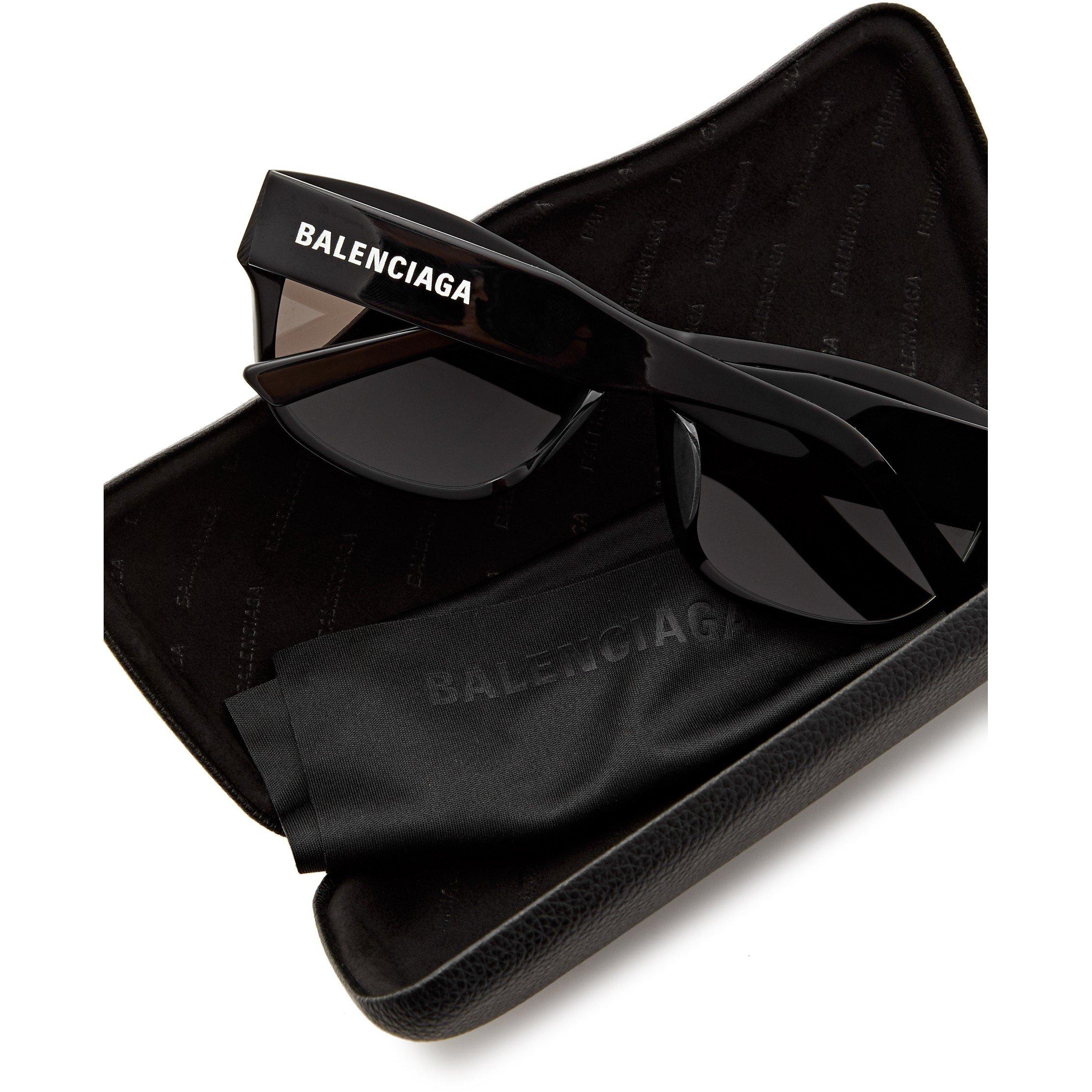 BLACK AND OTHER - Balenciaga - BAL M RECTANGLE ACETATE SG - 4