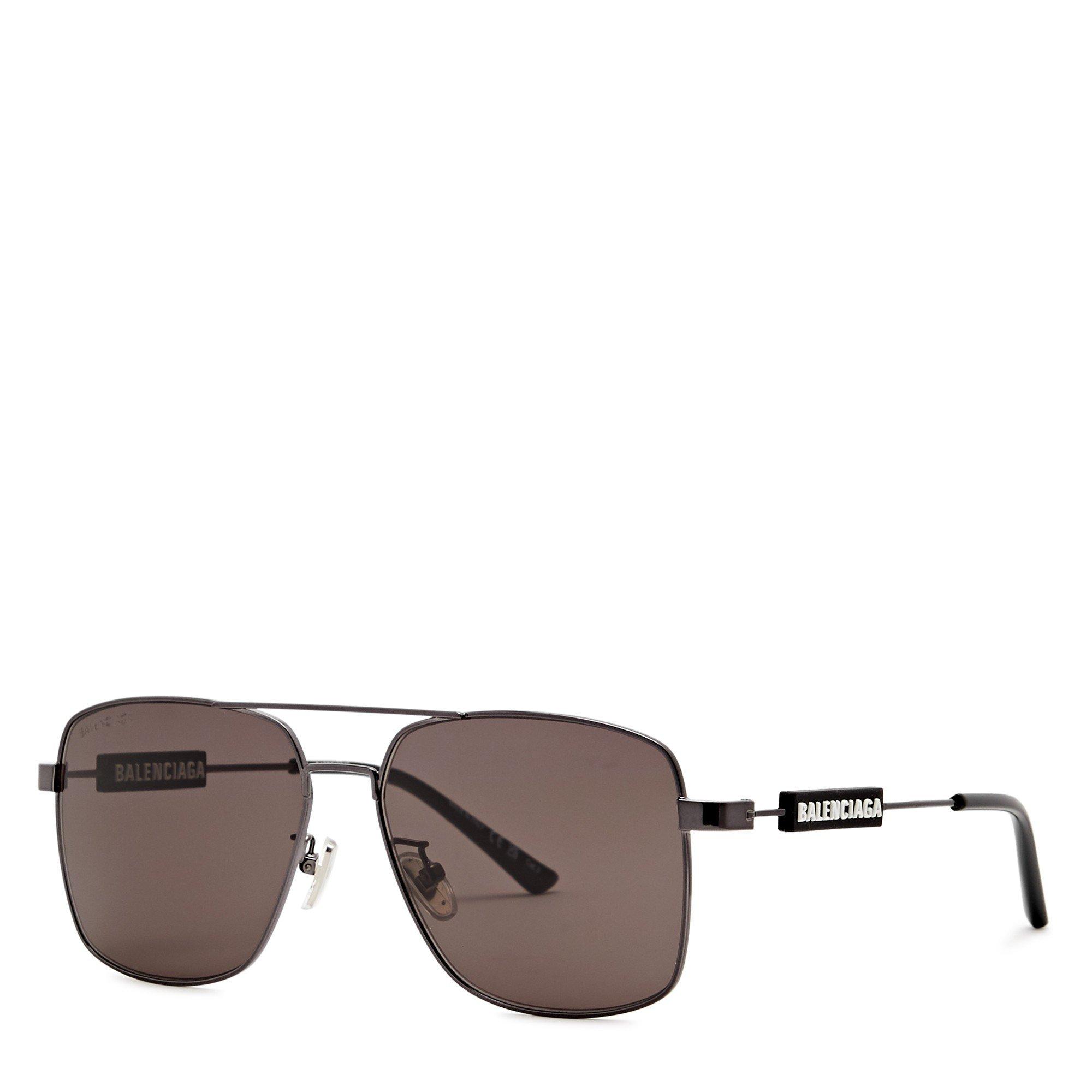 GREY - Balenciaga - BAL U METAL SQUARE AVIATOR SG