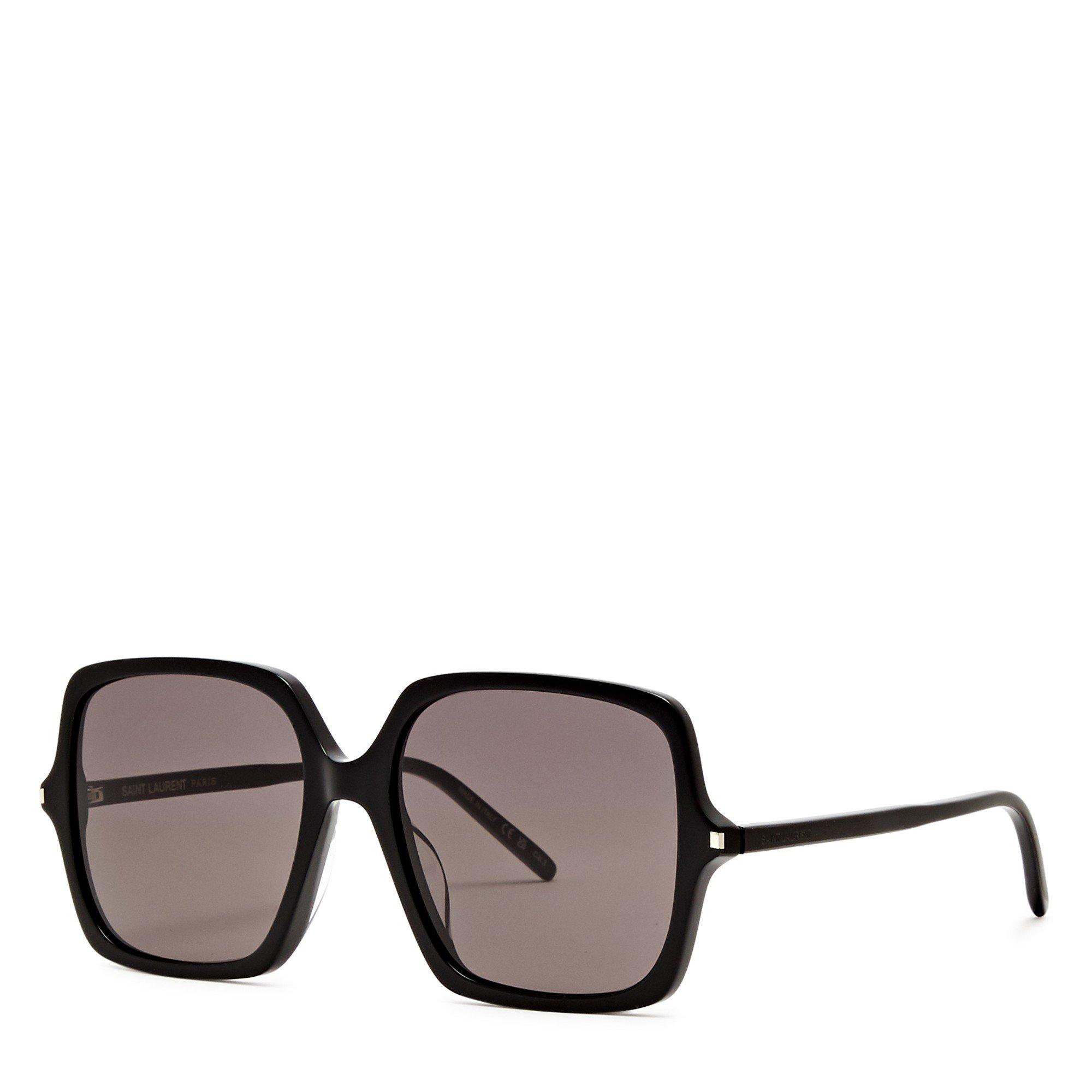 BLACK - Saint Laurent - SL F OVERSIZED SQUARE - 1