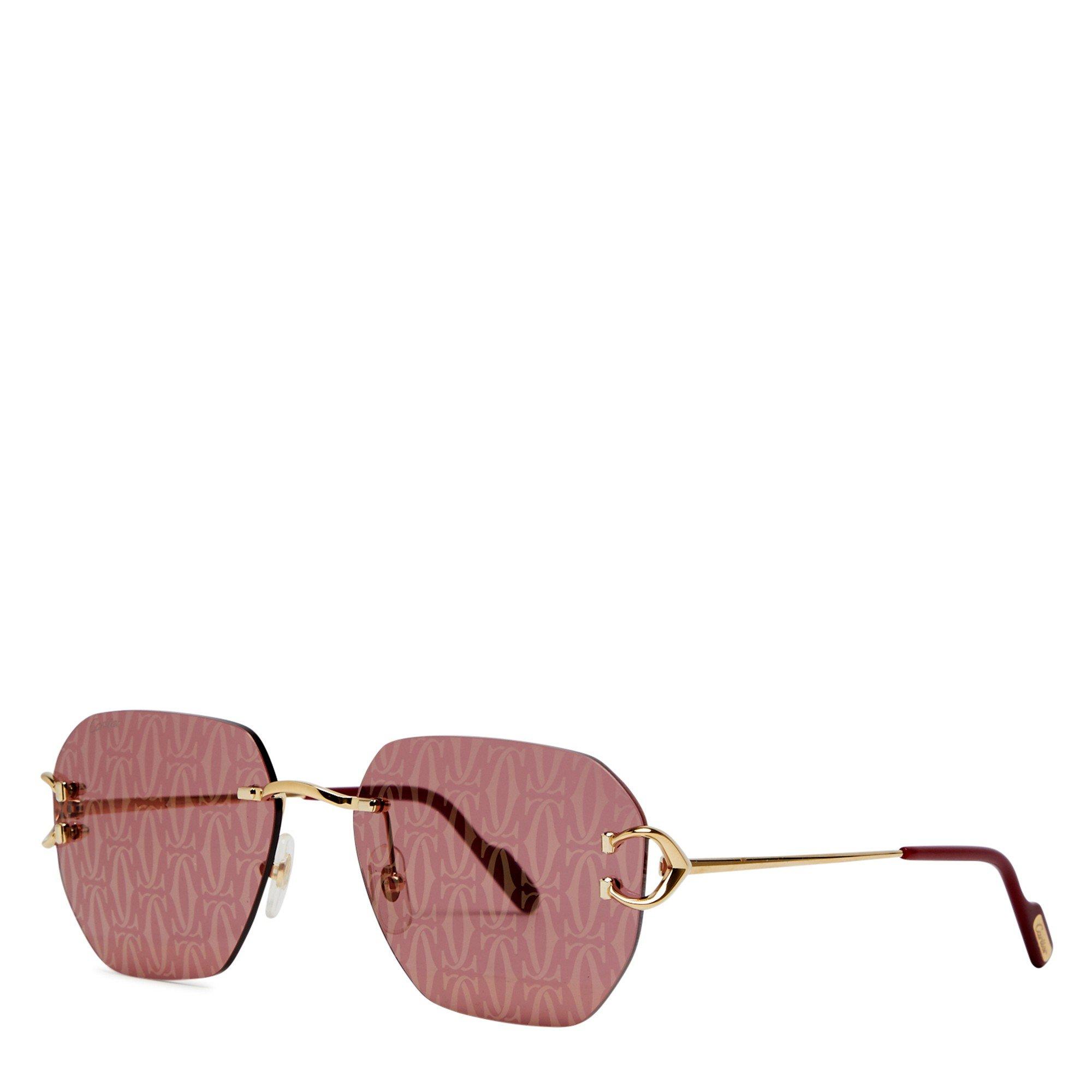 GOLD - Cartier - CART U RIMBLESS LOGO LENSE