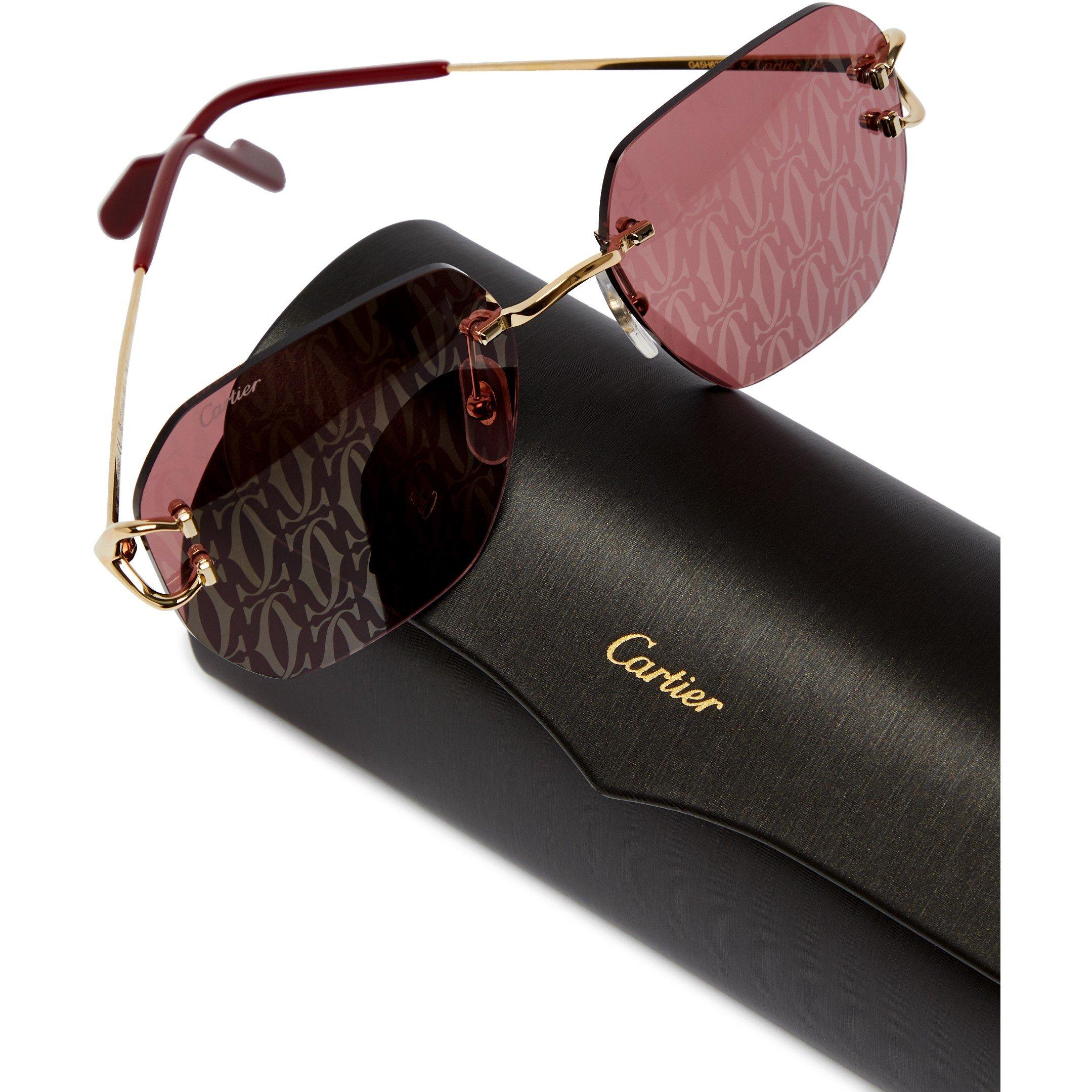 GOLD - Cartier - CART U RIMBLESS LOGO LENSE - 4