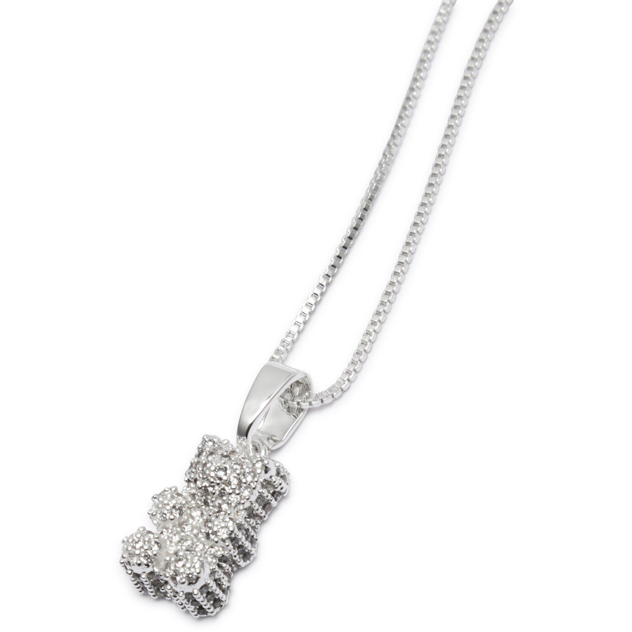 SILVER - Crystal Haze - PAVE NOSTALGIA BEAR NKL 50CM - 2