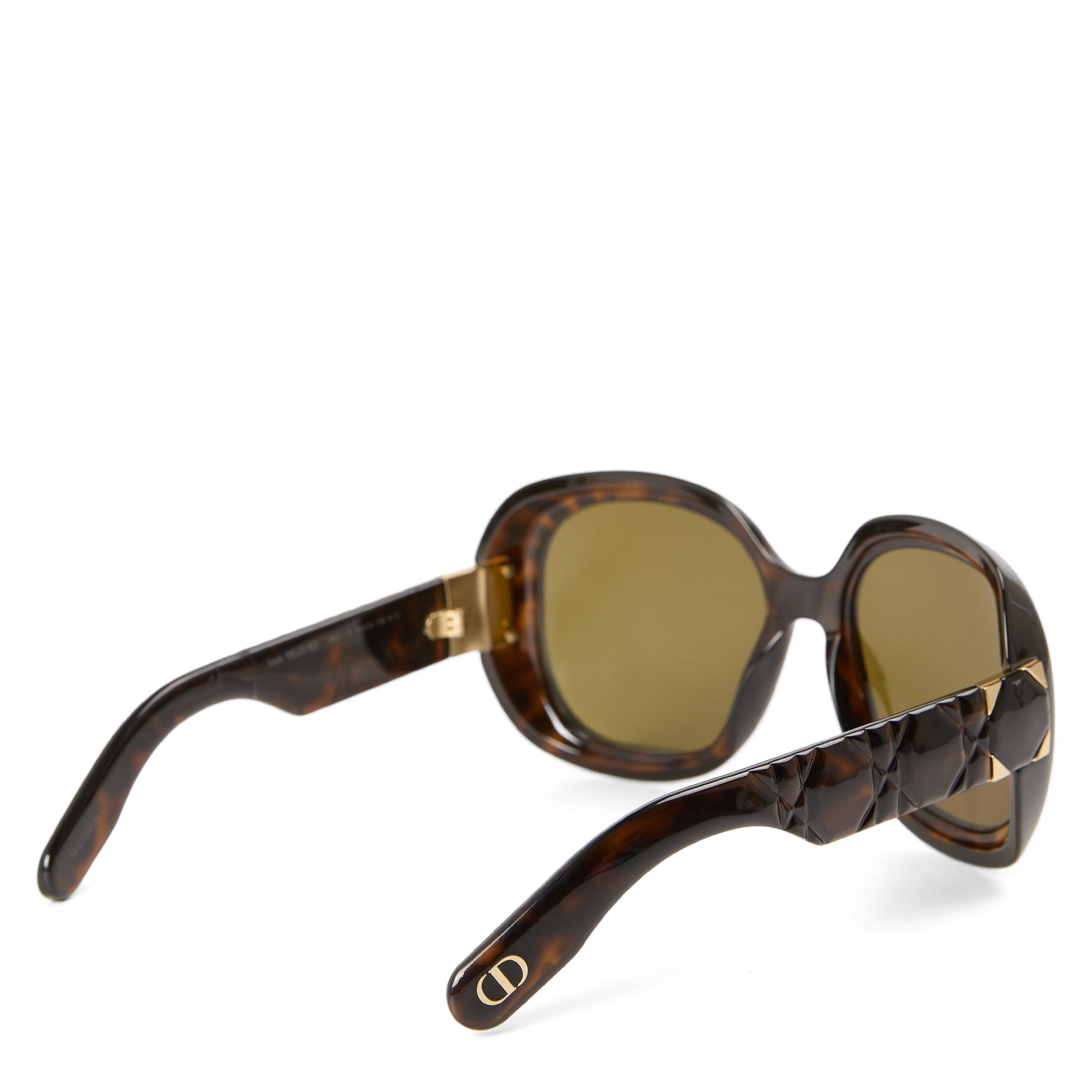 BROWN AND OTHER - DIOR - Women's Lady F 9522 Oversized Sunglasses - 2