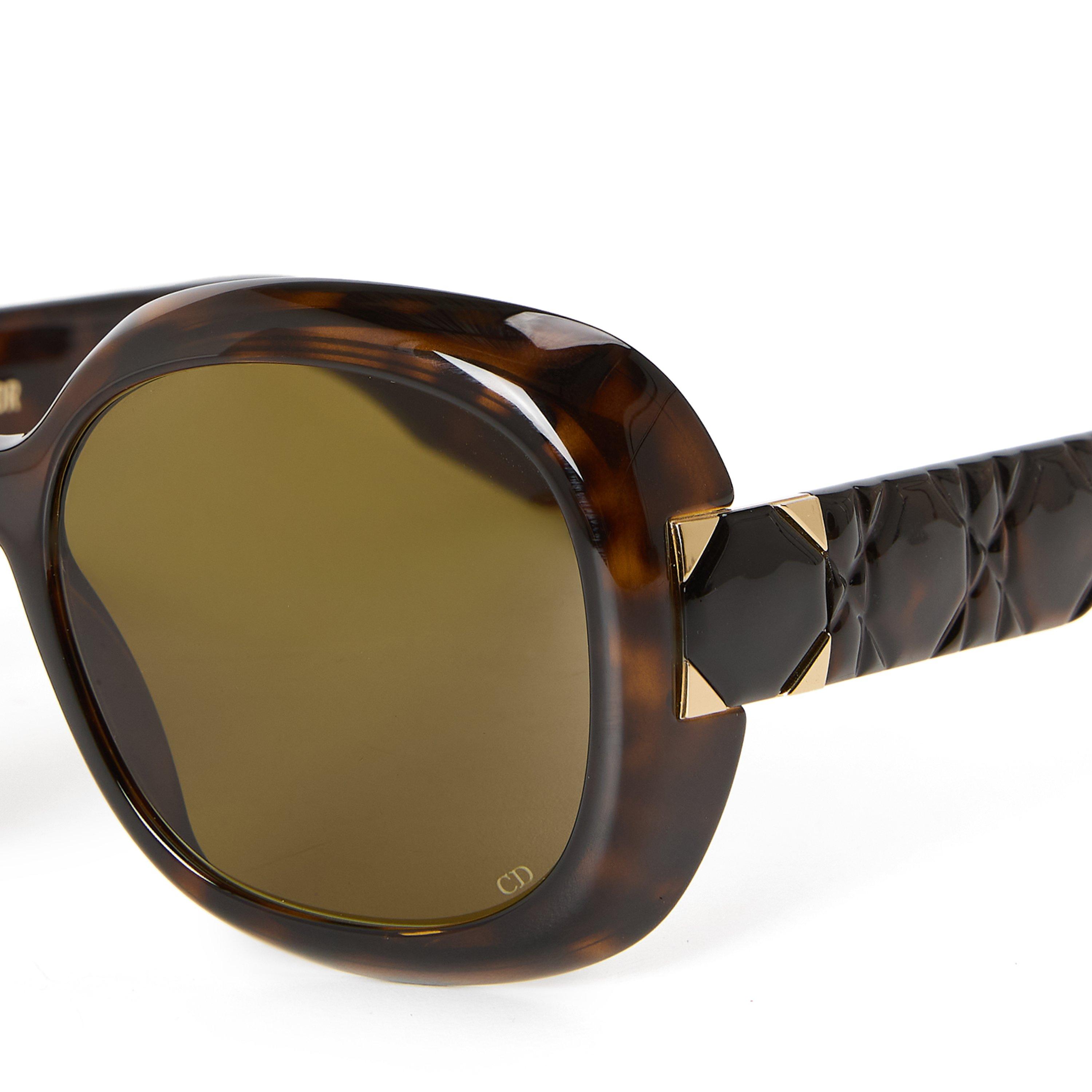 BROWN AND OTHER - DIOR - Women's Lady F 9522 Oversized Sunglasses - 3