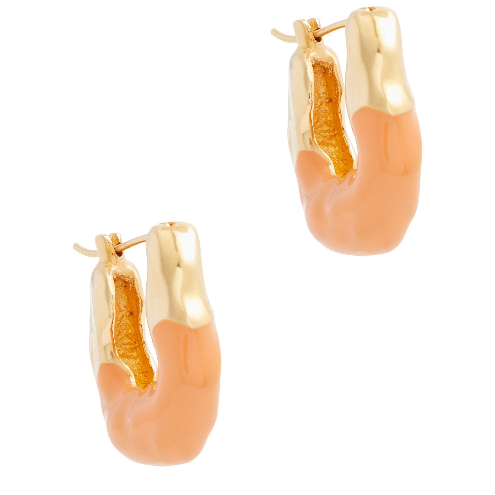 Joanna Laura Constantine WAVE HOOPS HALF ENAMEL
