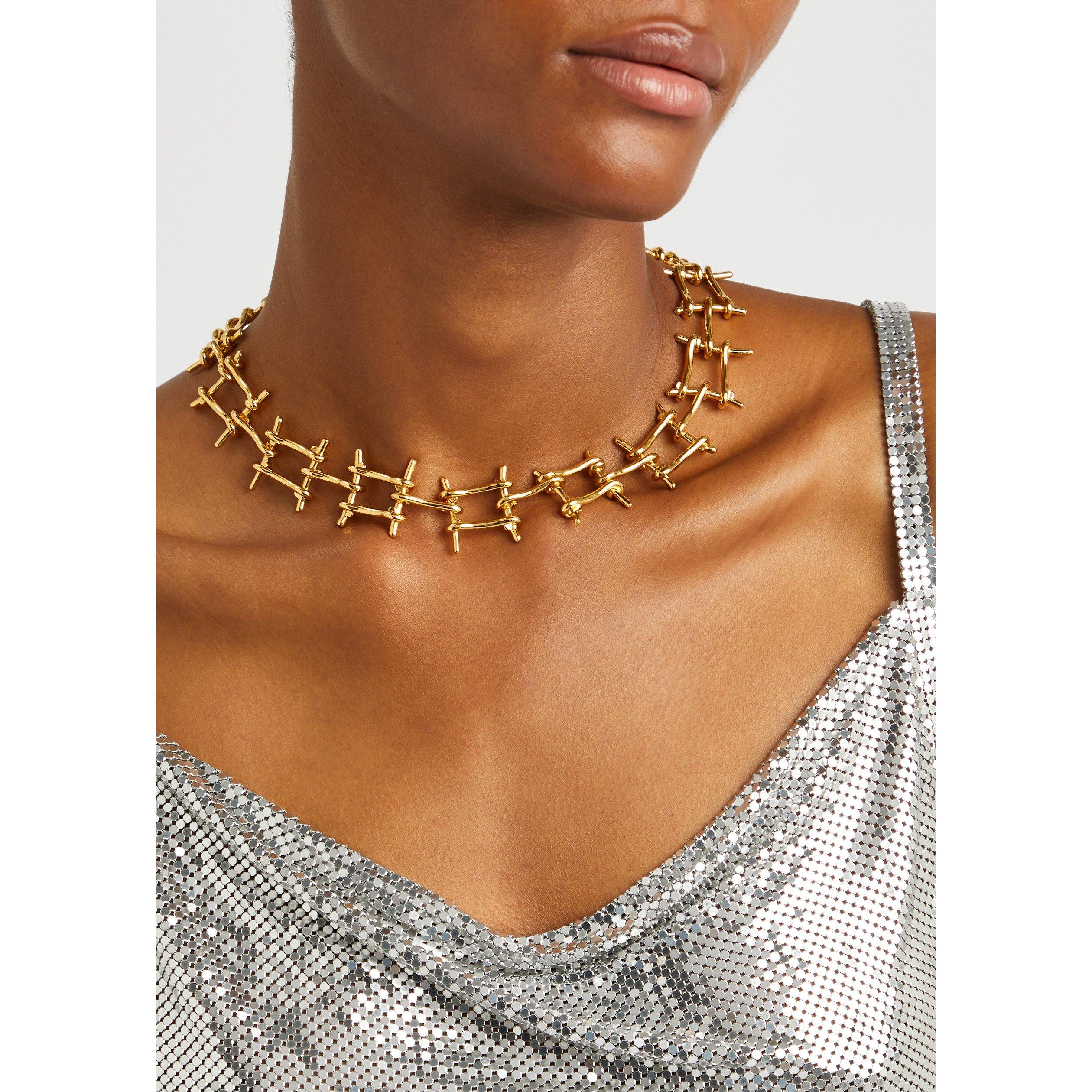 GOLD - Rabanne - WIRE NECKLACE - 3