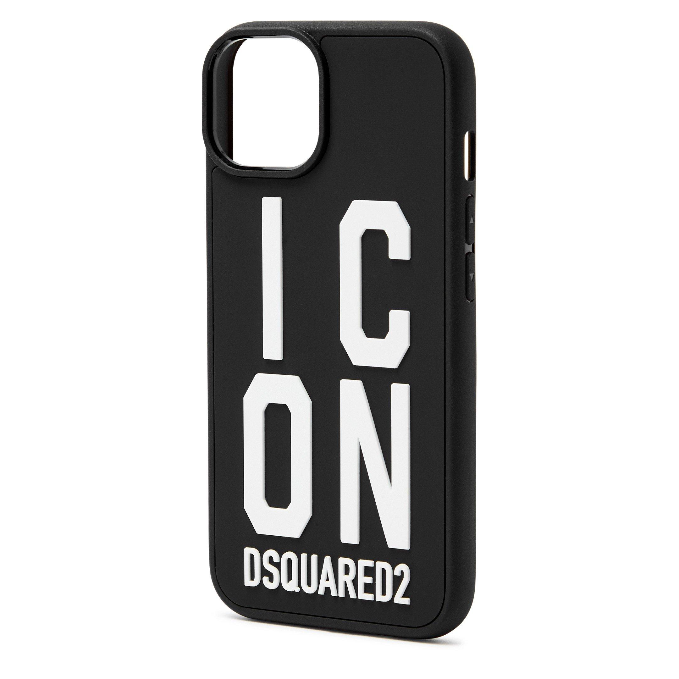 BLACK - DSquared2 - DSQ IPH14 ICON CVR - 1