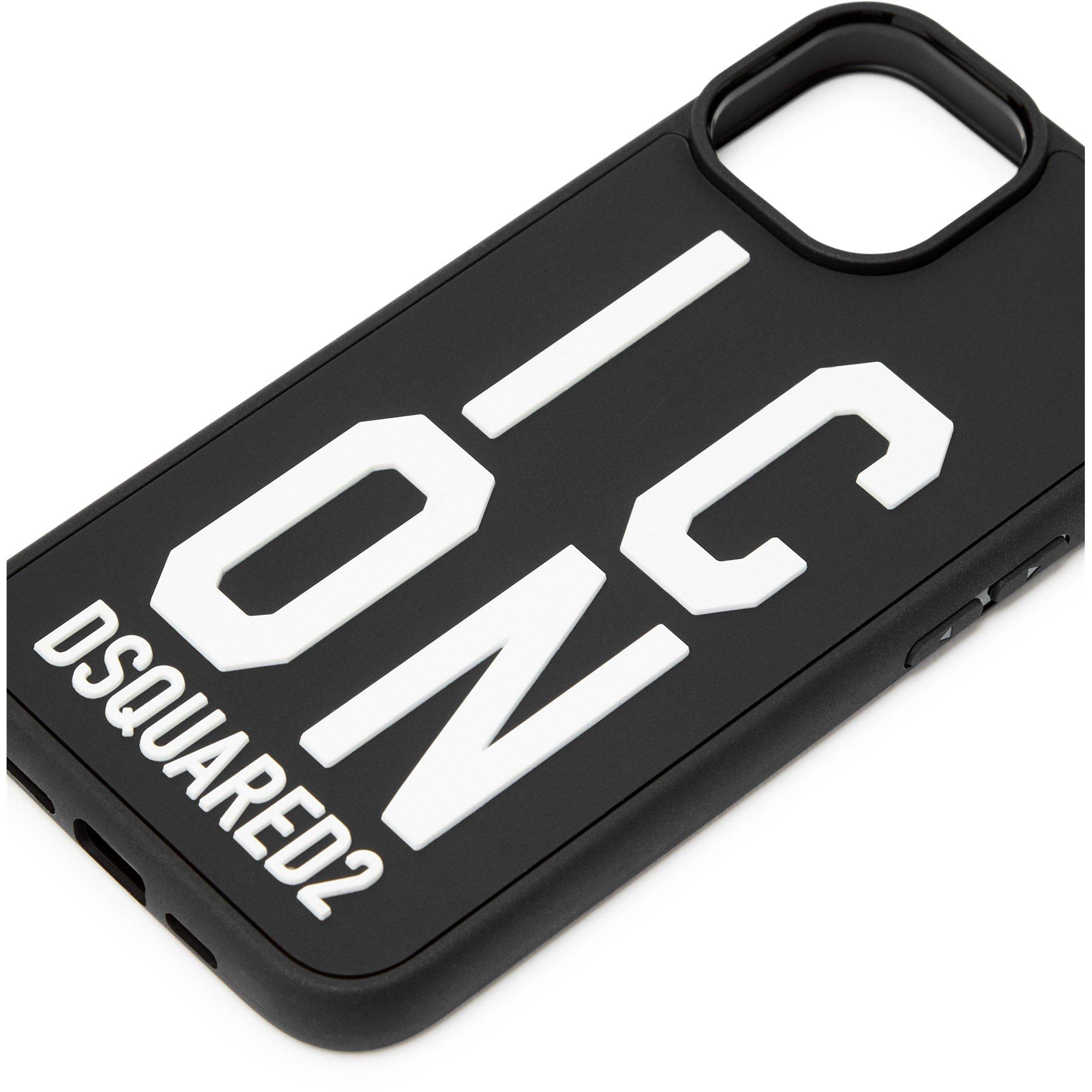 BLACK - DSquared2 - DSQ IPH14 ICON CVR - 3