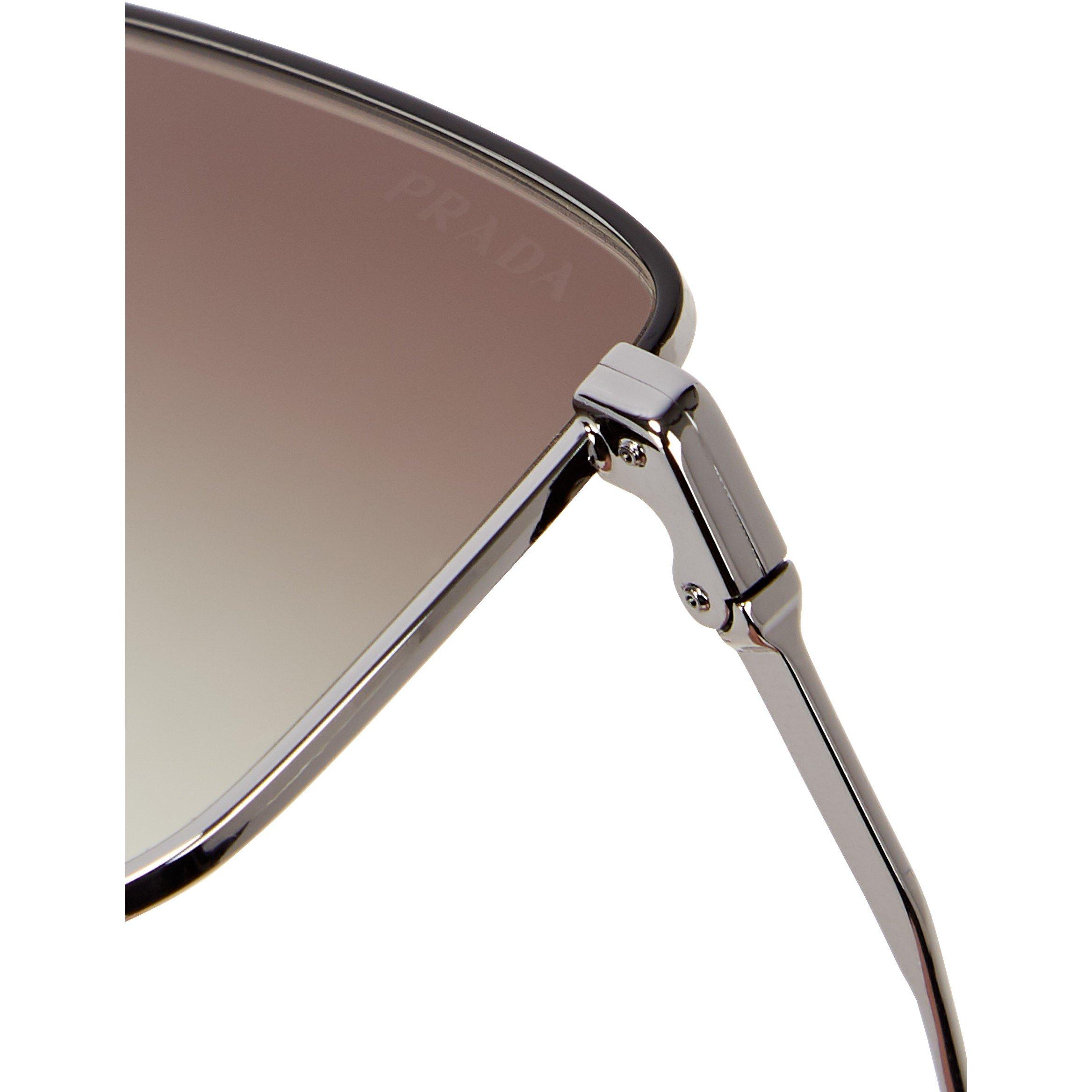 GREY AND OTHER - Prada - PR M RECTANGLE METAL SUNGLASSE - 4