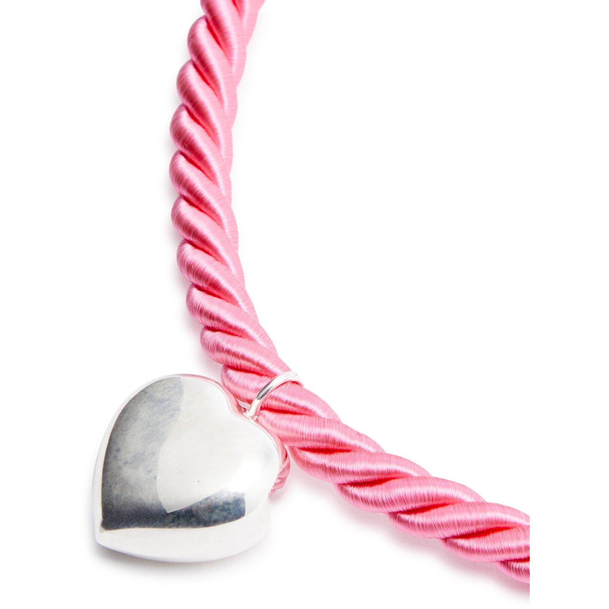 PINK AND OTHER - Timeless Pearly - HEART ROPE NECKLACE - 2