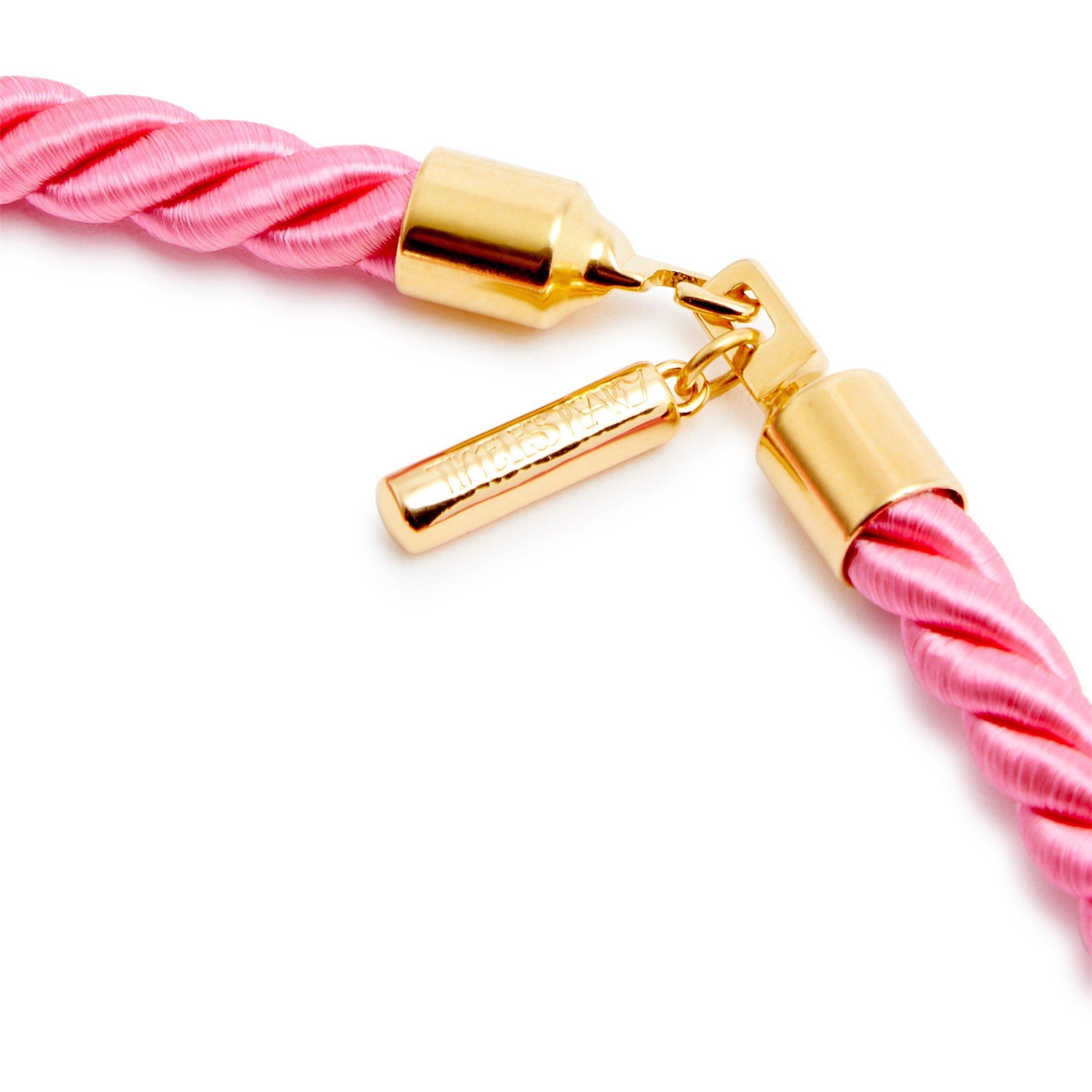 PINK AND OTHER - Timeless Pearly - HEART ROPE NECKLACE - 4
