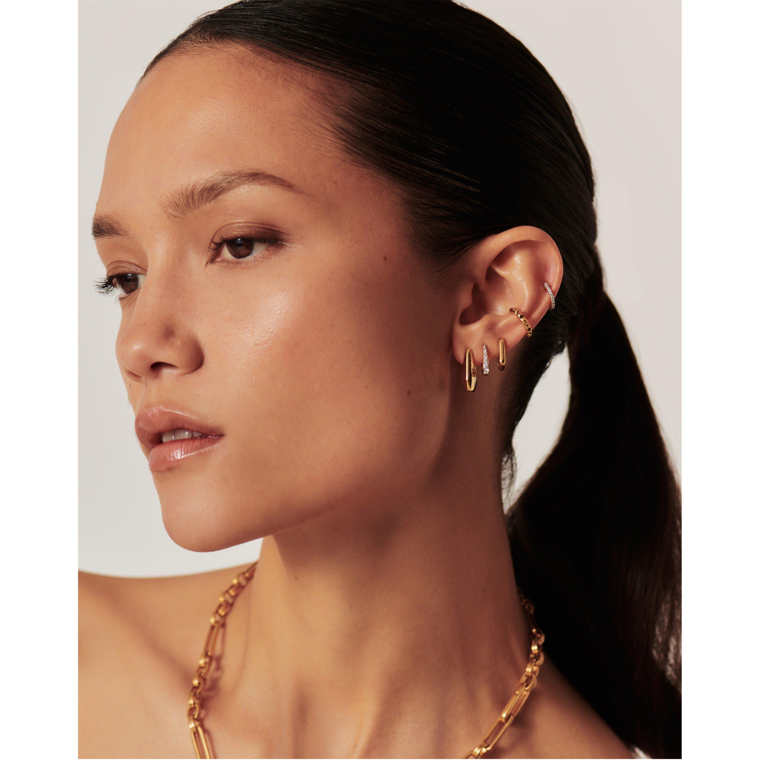 GOLD - Lucy Williams x Missoma - Women's Mini Graduated Gold Hoop Earrings - 3