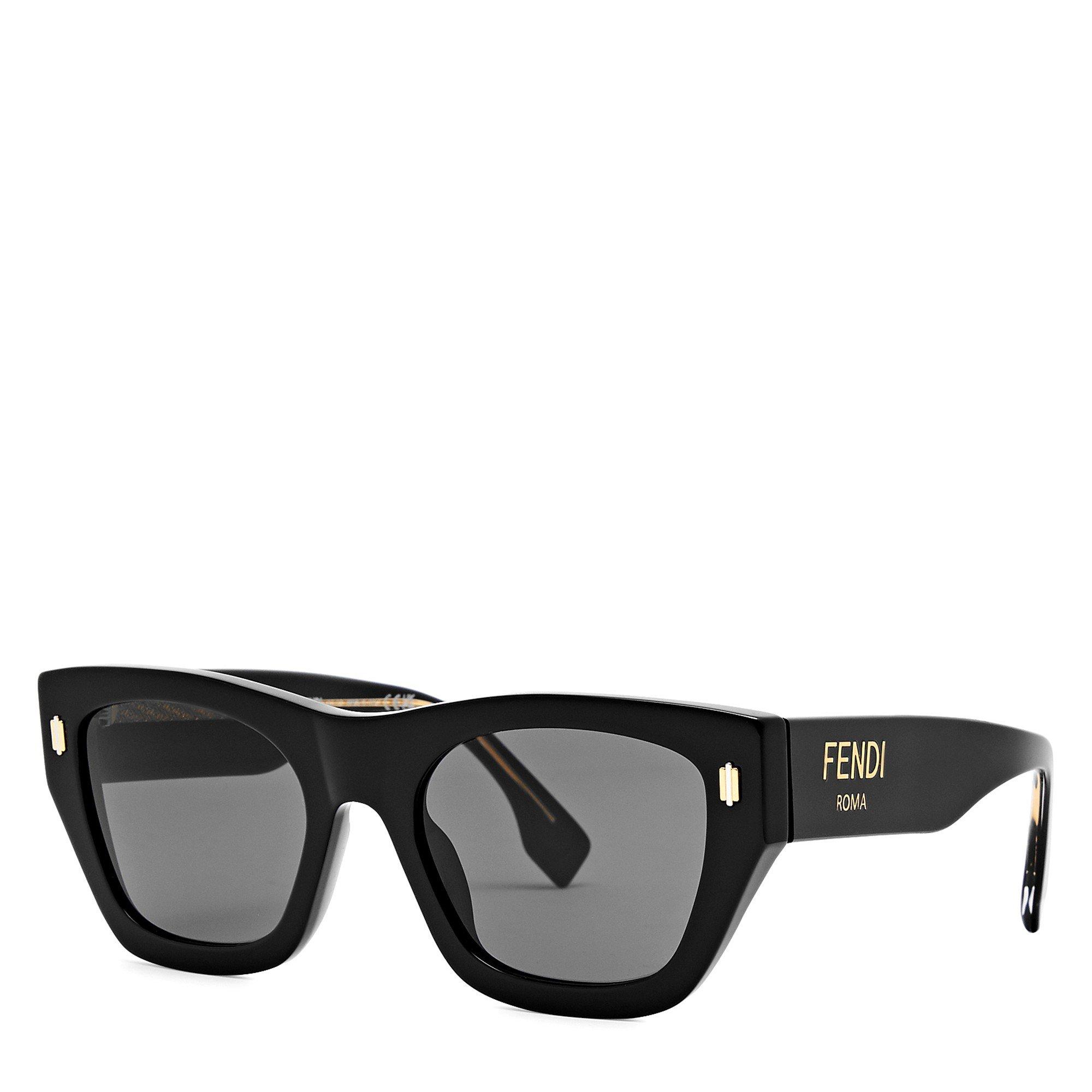 BLACK - Fendi - FEN F NARROW ACETATE SG