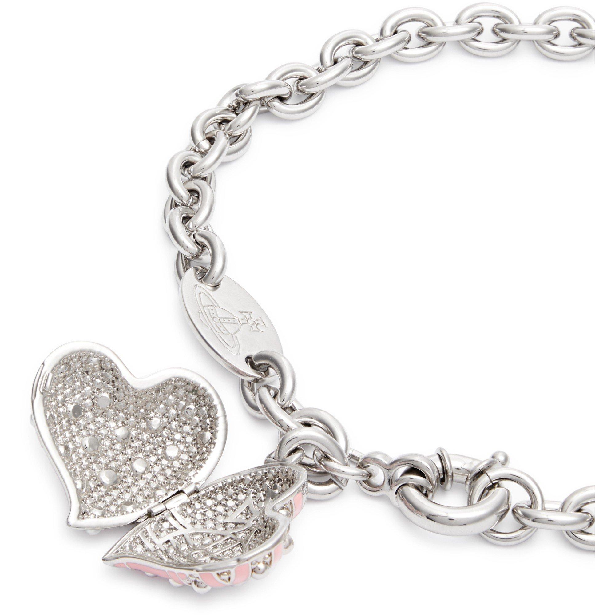 PINK - Vivienne Westwood - VALENTINES HEART ENAMEL LOCKET - 2
