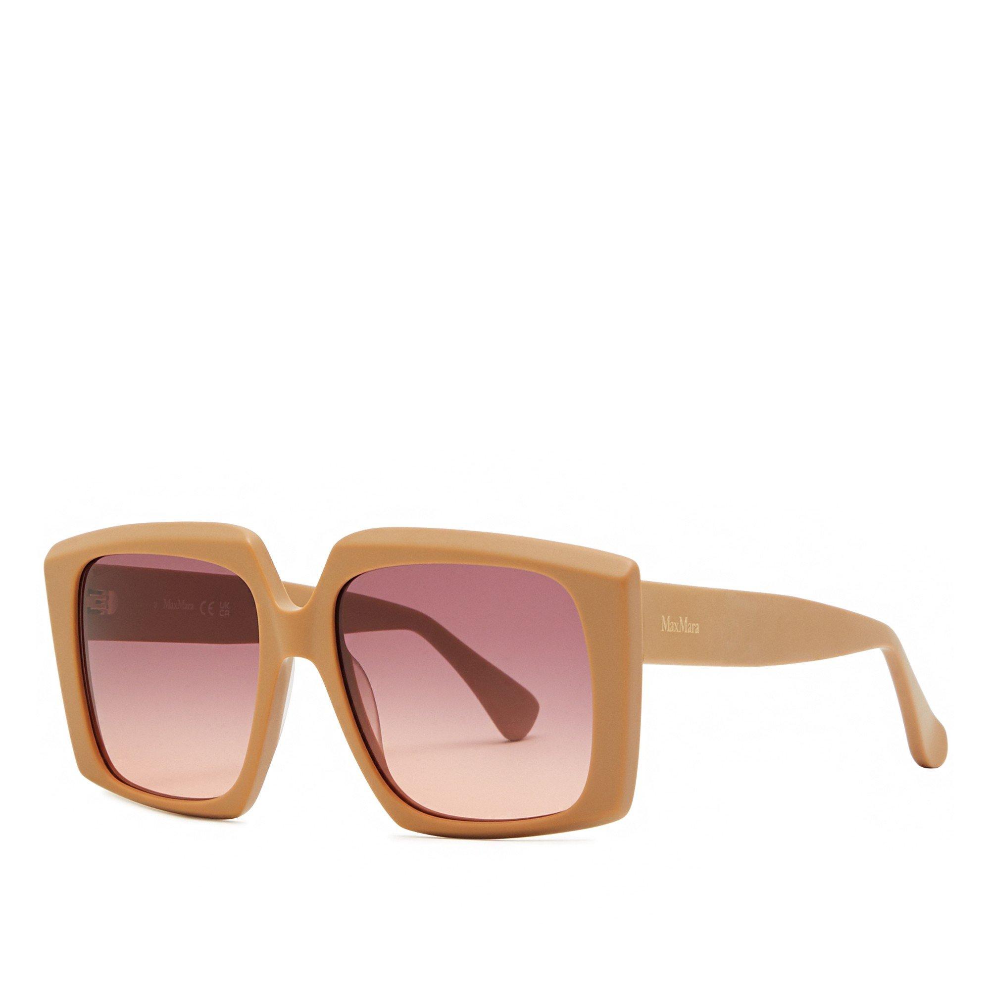 BROWN LIGHT - Max Mara - MM LOGO6 SQUARE ACETATE SG